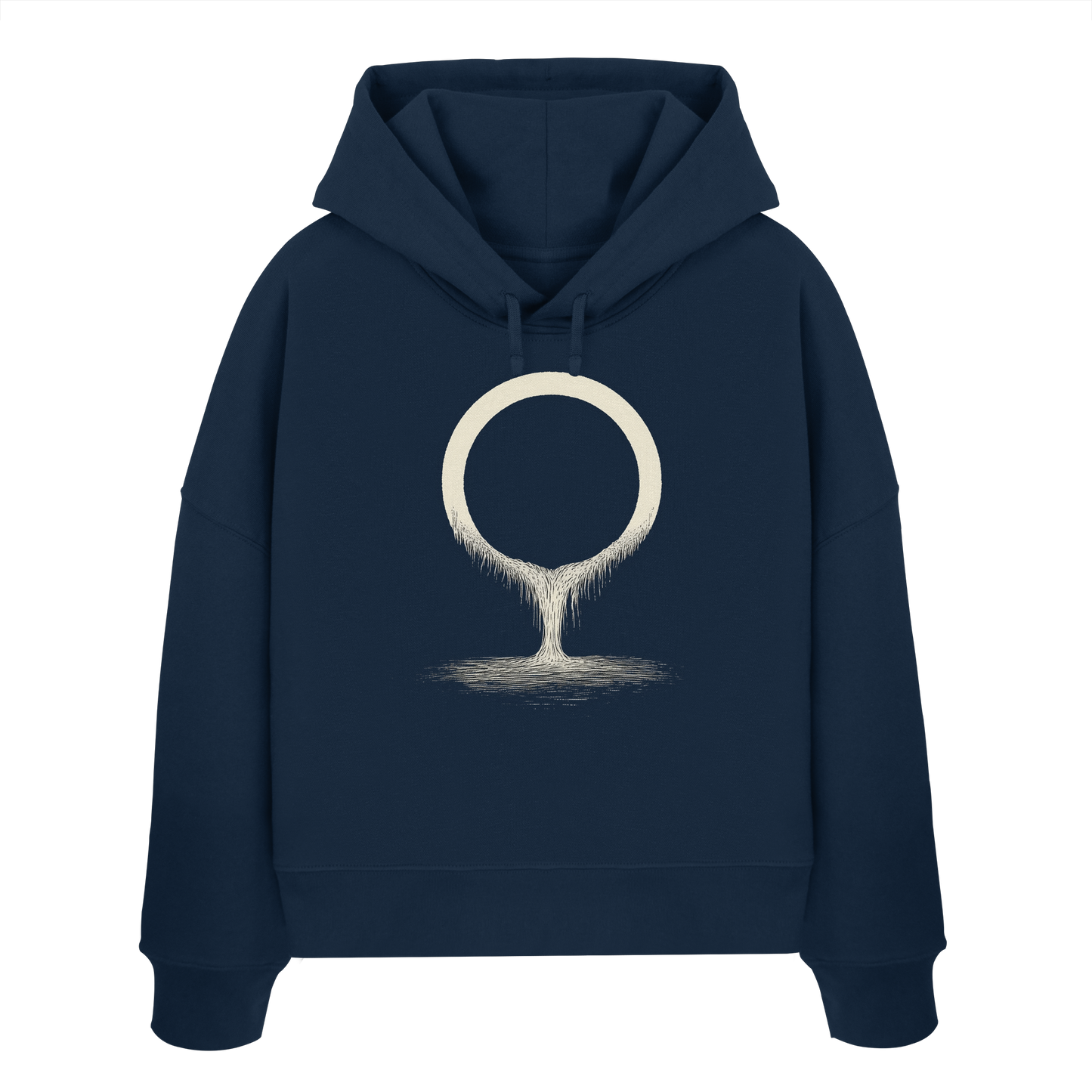 Fullmoon – Das Licht in der Dunkelheit - Womens Organic Boxcut Hoodie