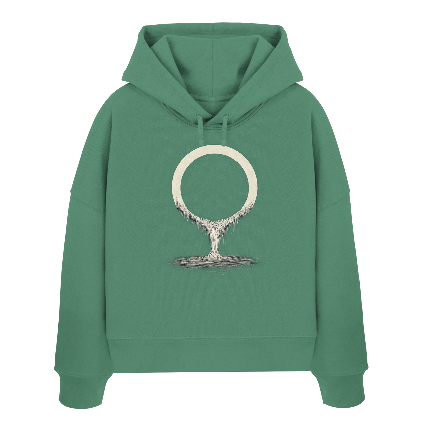 Fullmoon – Das Licht in der Dunkelheit - Womens Organic Boxcut Hoodie
