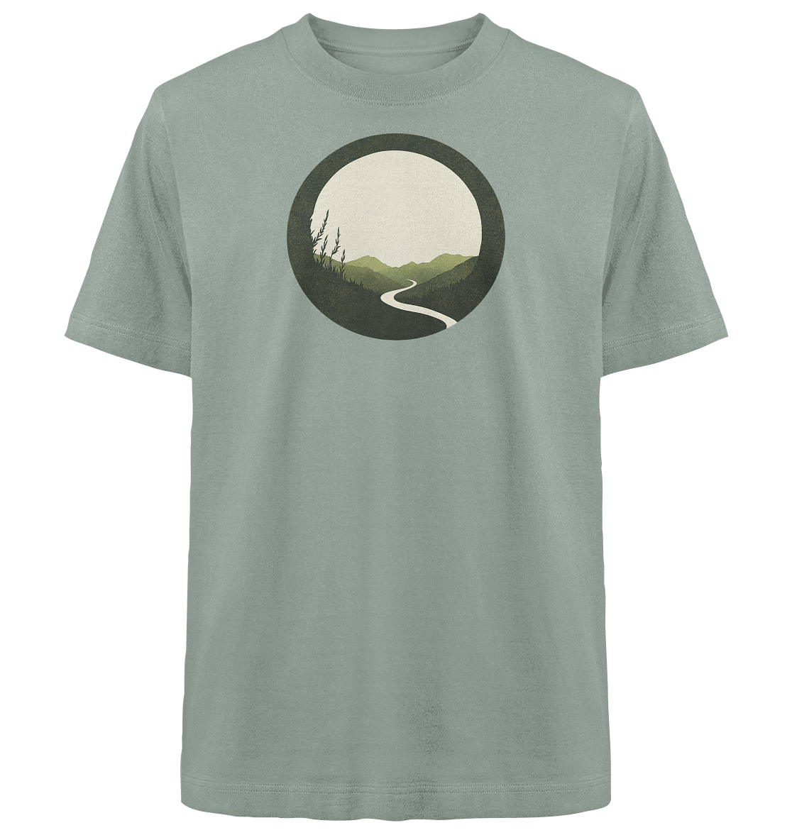 River of Life – Der Fluss des Seins - Heavy Oversized Organic Shirt