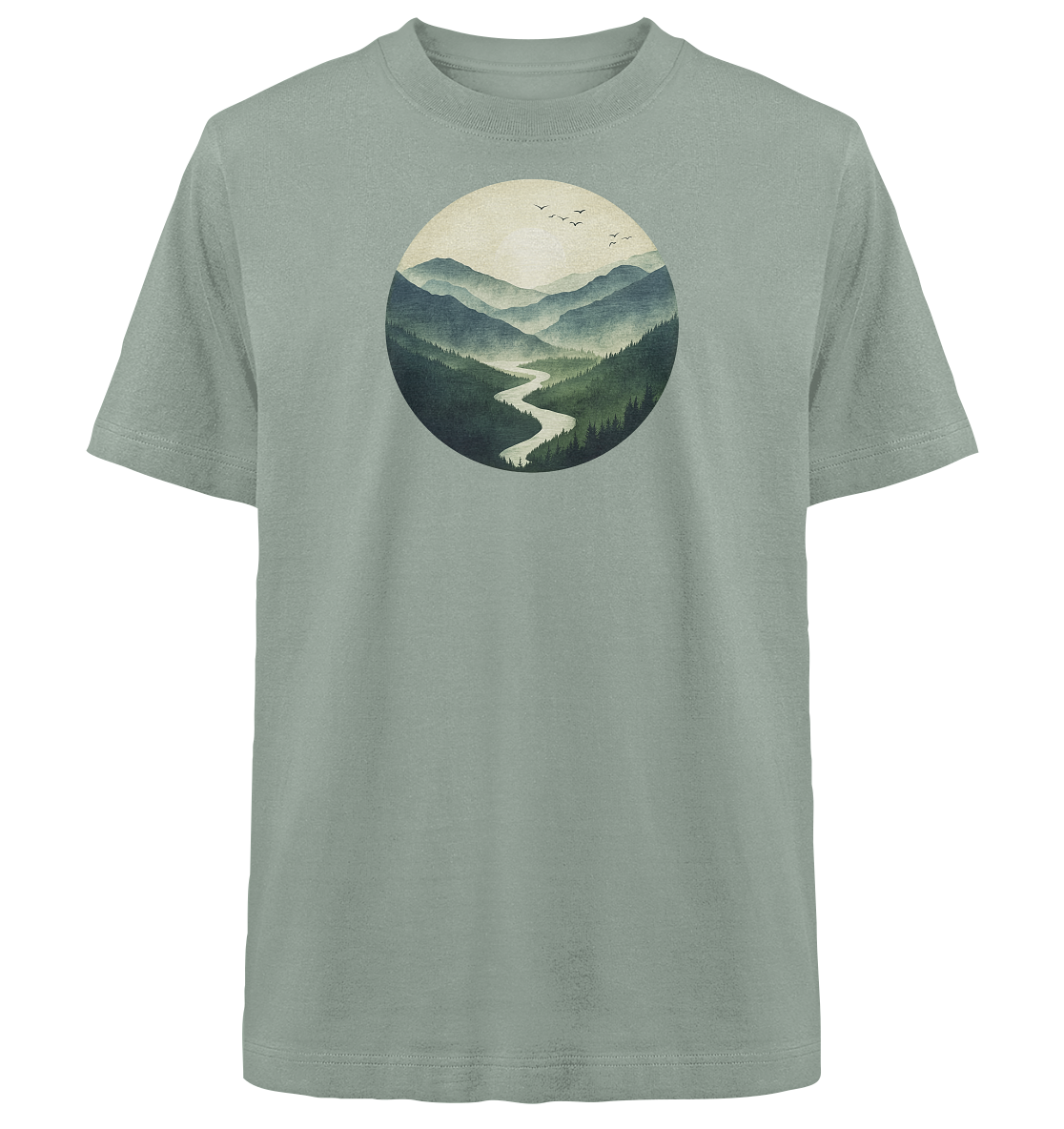 Valley – Die Ruhe zwischen den Höhen - Heavy Oversized Organic Shirt