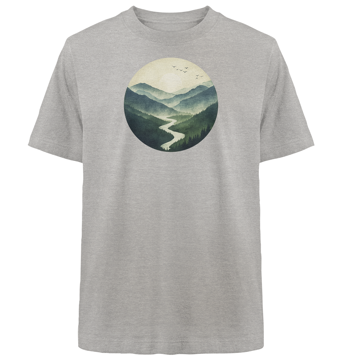 Valley – Die Ruhe zwischen den Höhen - Heavy Oversized Organic Shirt