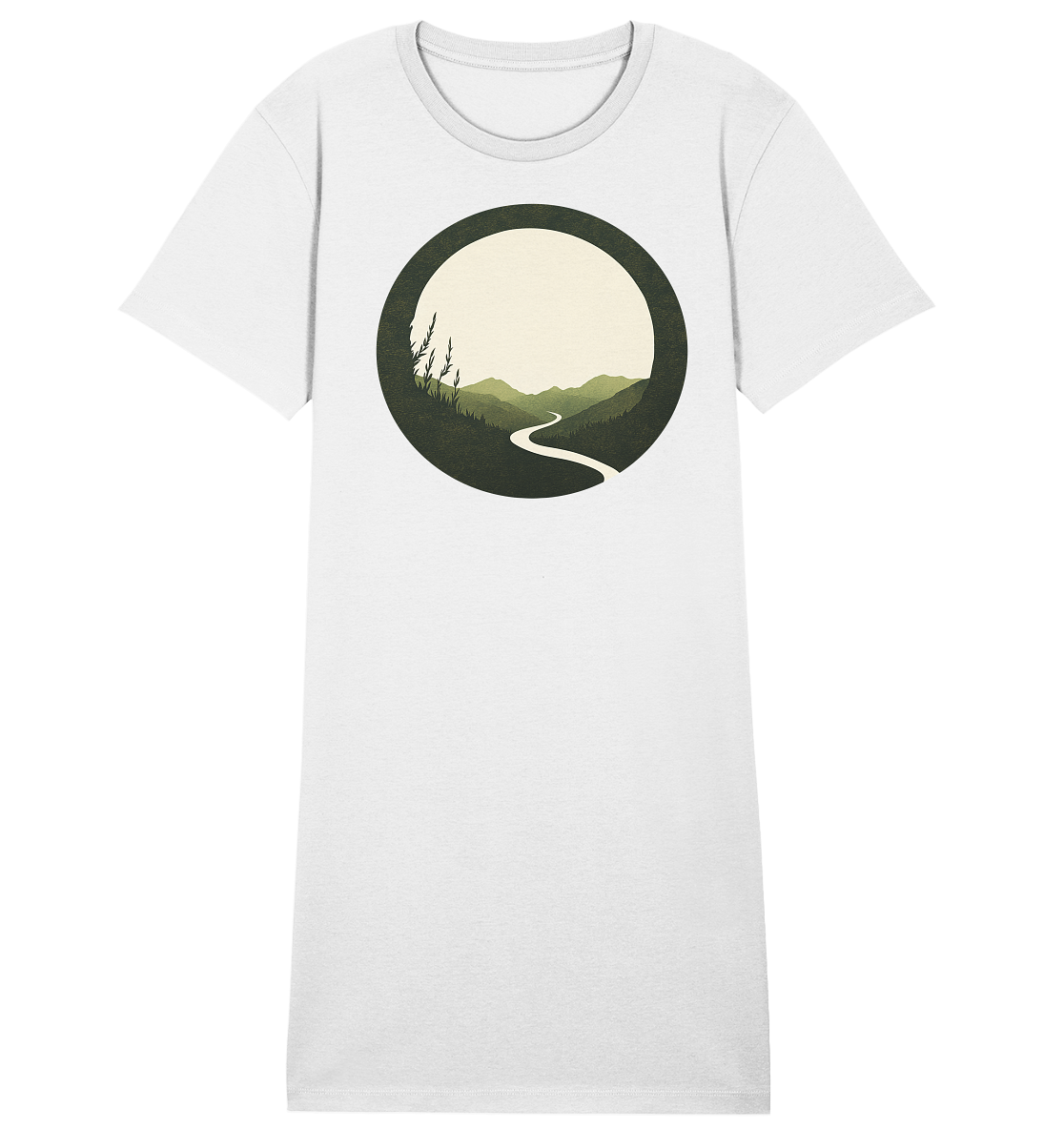 River of Life – Der Fluss des Seins - Ladies Organic Shirt Dress