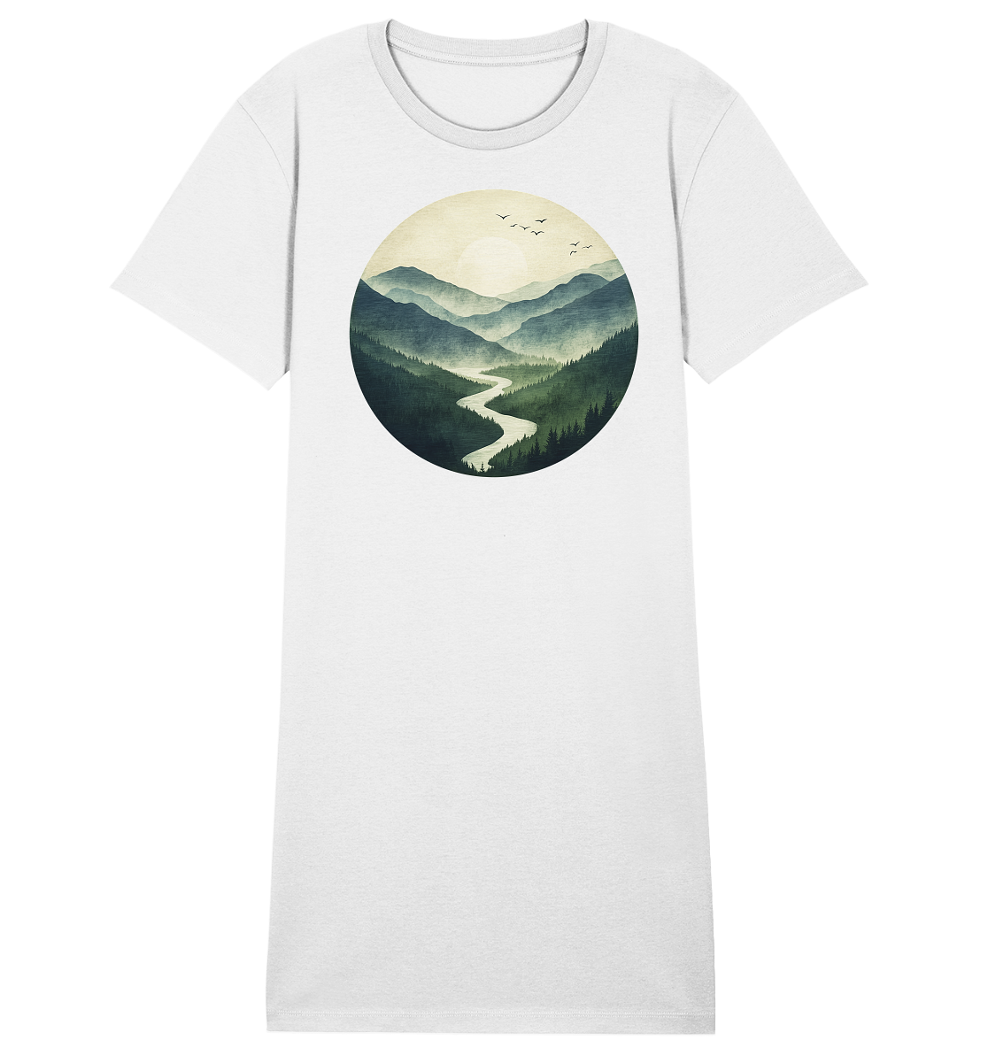 Valley – Die Ruhe zwischen den Höhen - Ladies Organic Shirt Dress