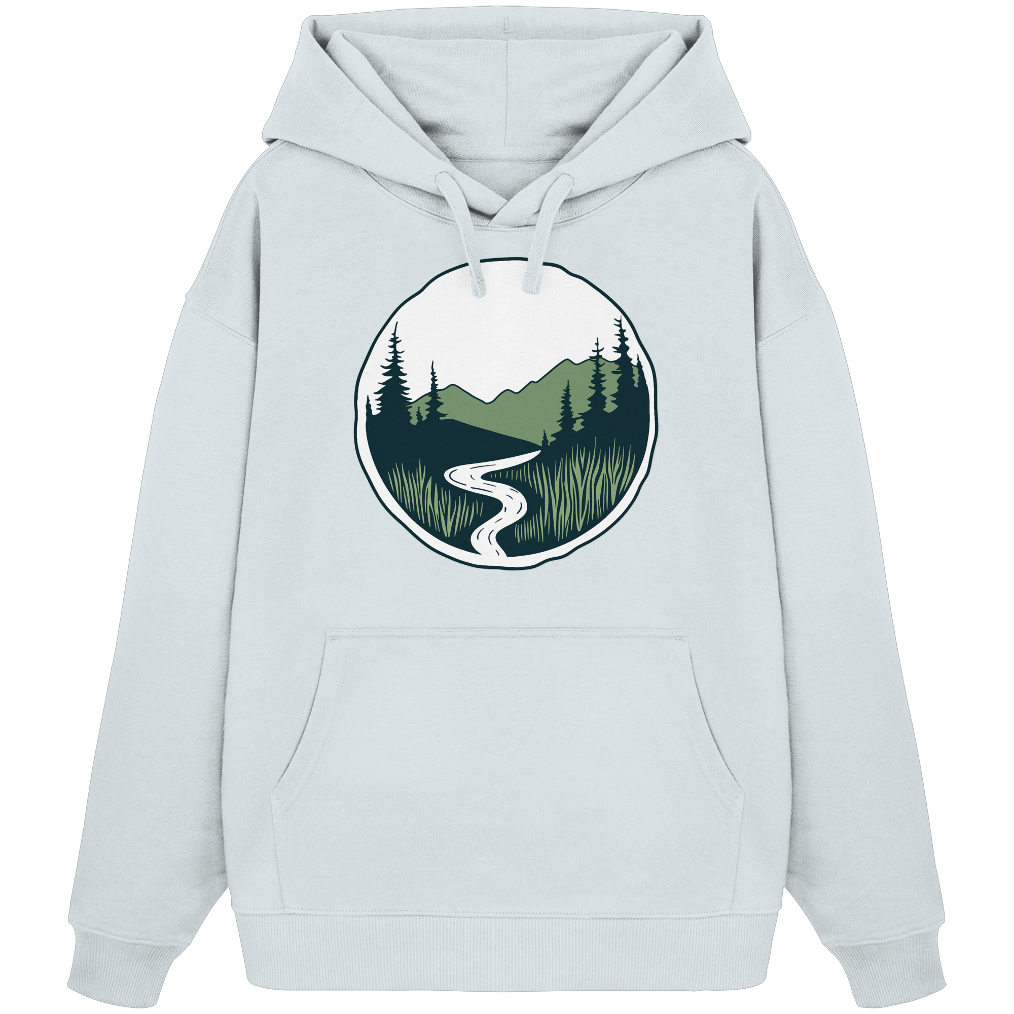 River – Die Kraft der Bewegung - Organic Oversize Hoodie