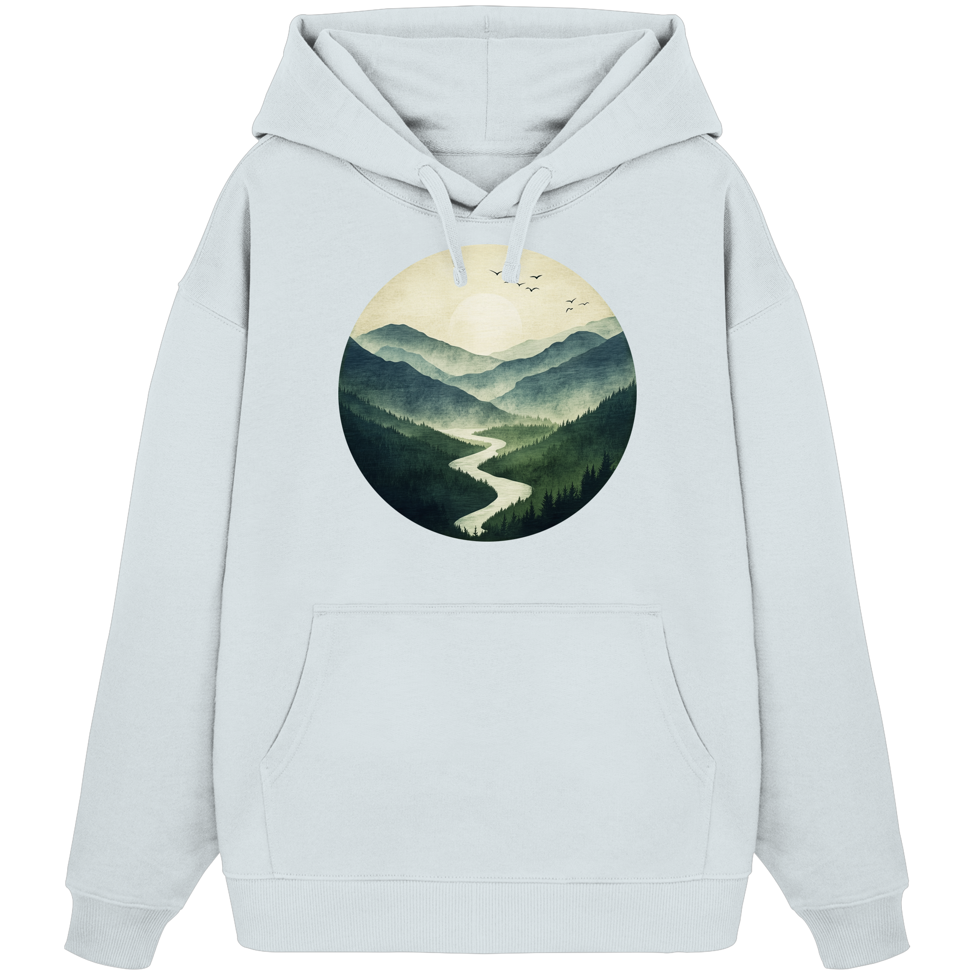 Valley – Die Ruhe zwischen den Höhen - Organic Oversize Hoodie