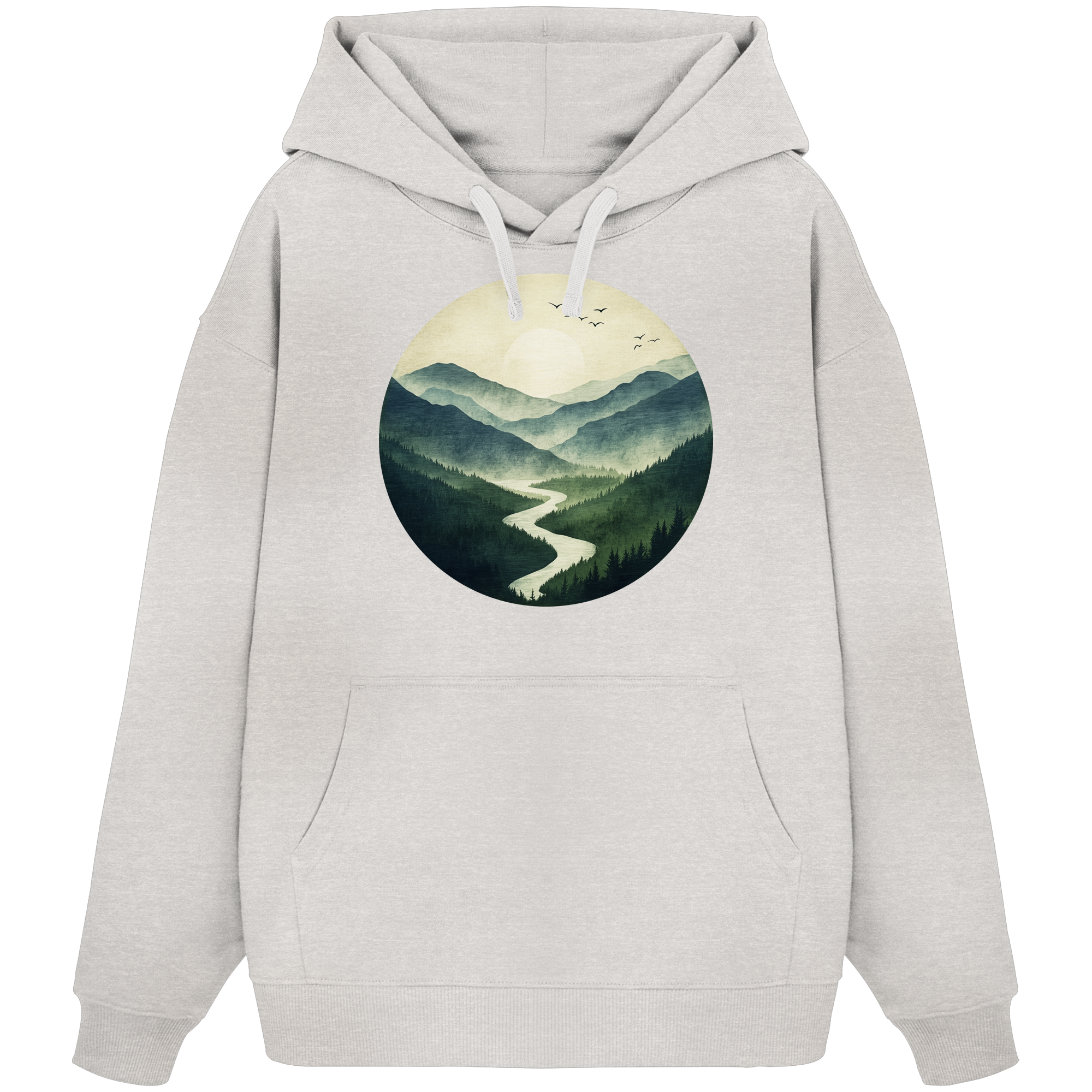 Valley – Die Ruhe zwischen den Höhen - Organic Oversize Hoodie