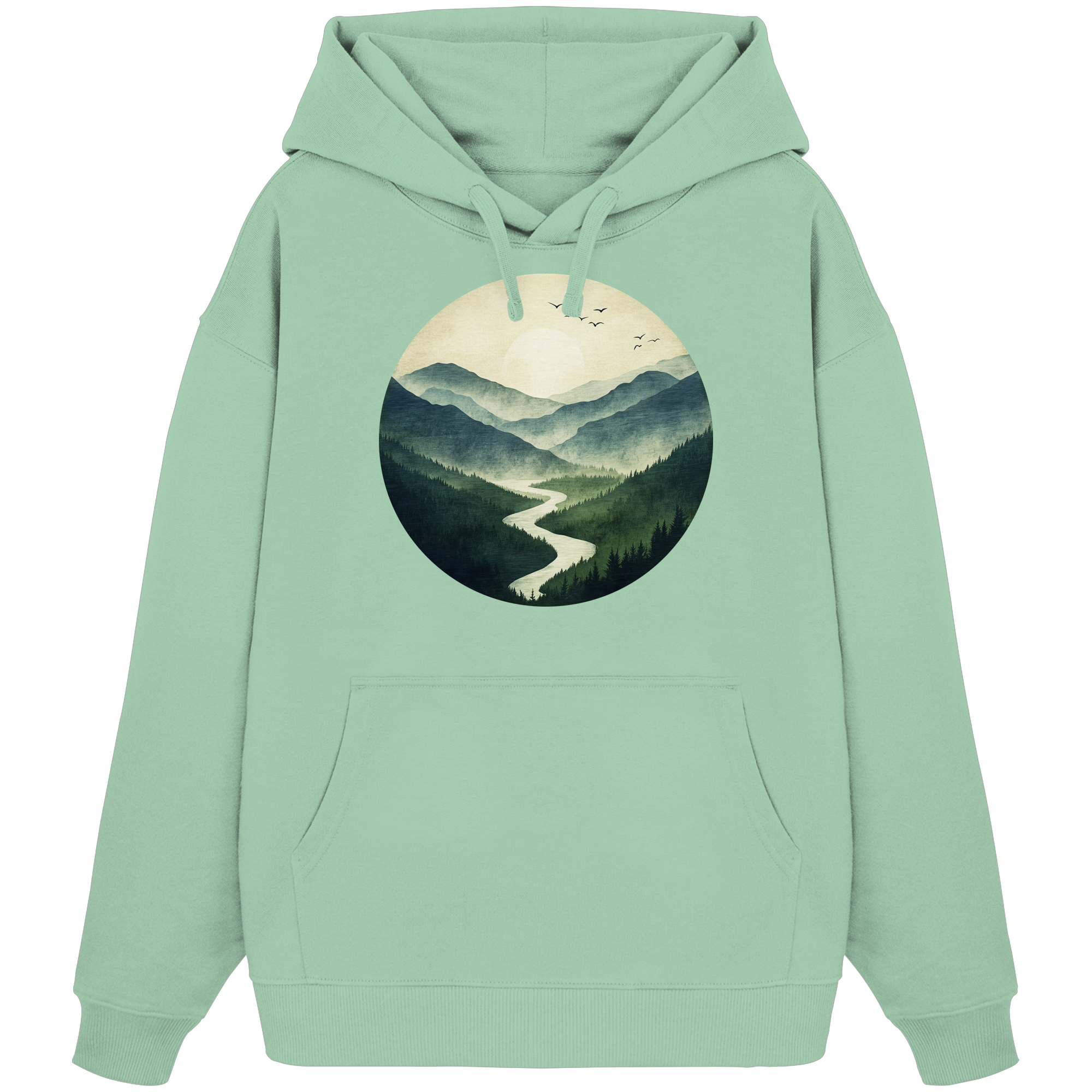 Valley – Die Ruhe zwischen den Höhen - Organic Oversize Hoodie