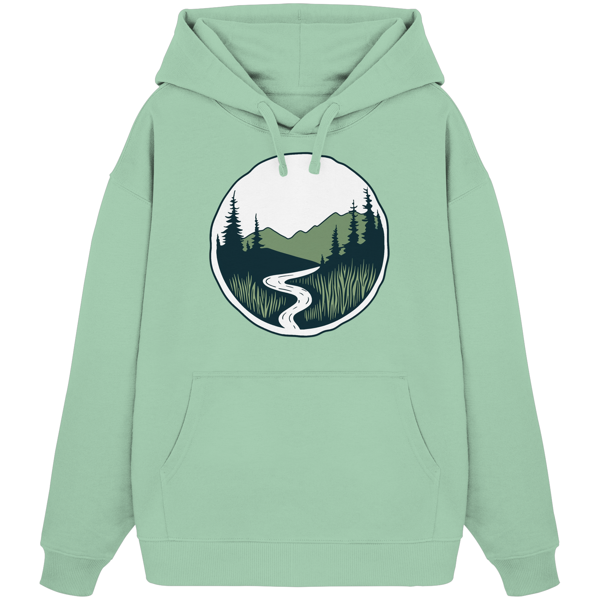 River – Die Kraft der Bewegung - Organic Oversize Hoodie