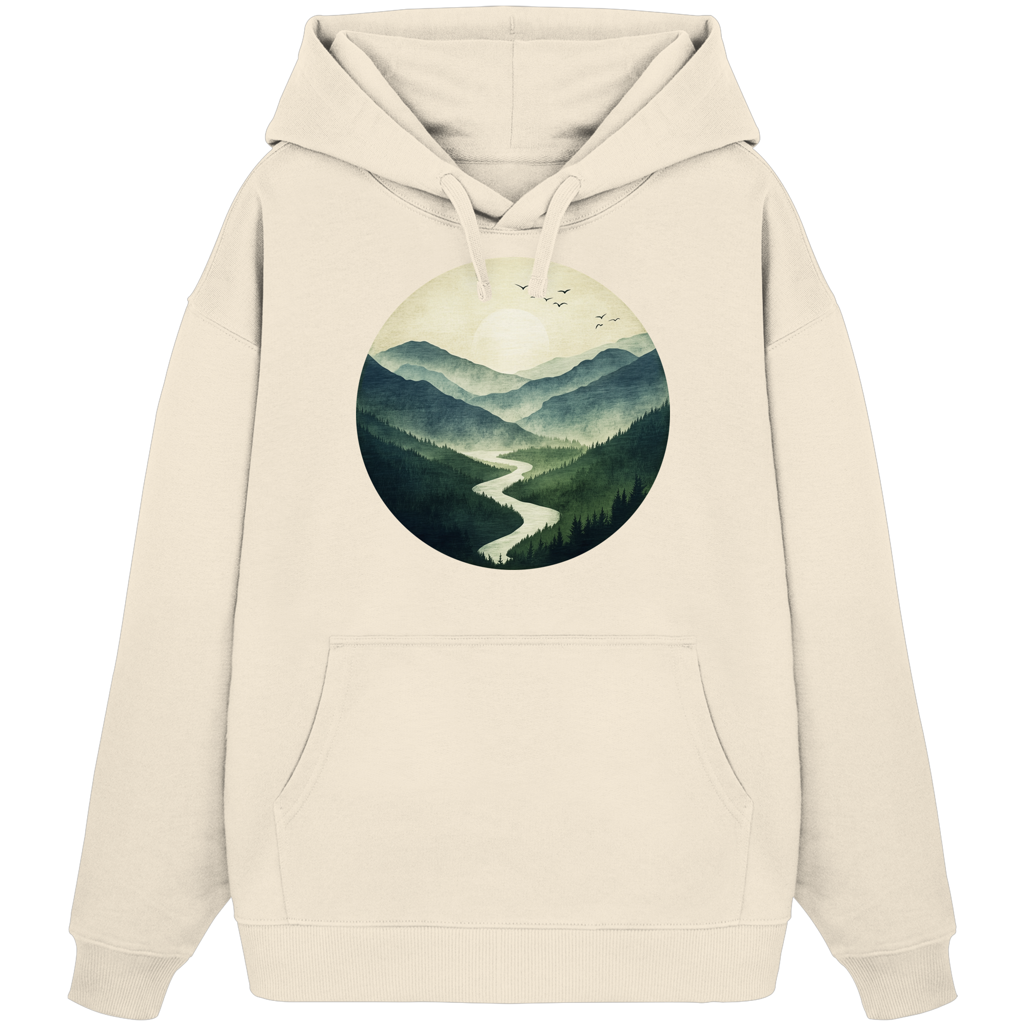 Valley – Die Ruhe zwischen den Höhen - Organic Oversize Hoodie