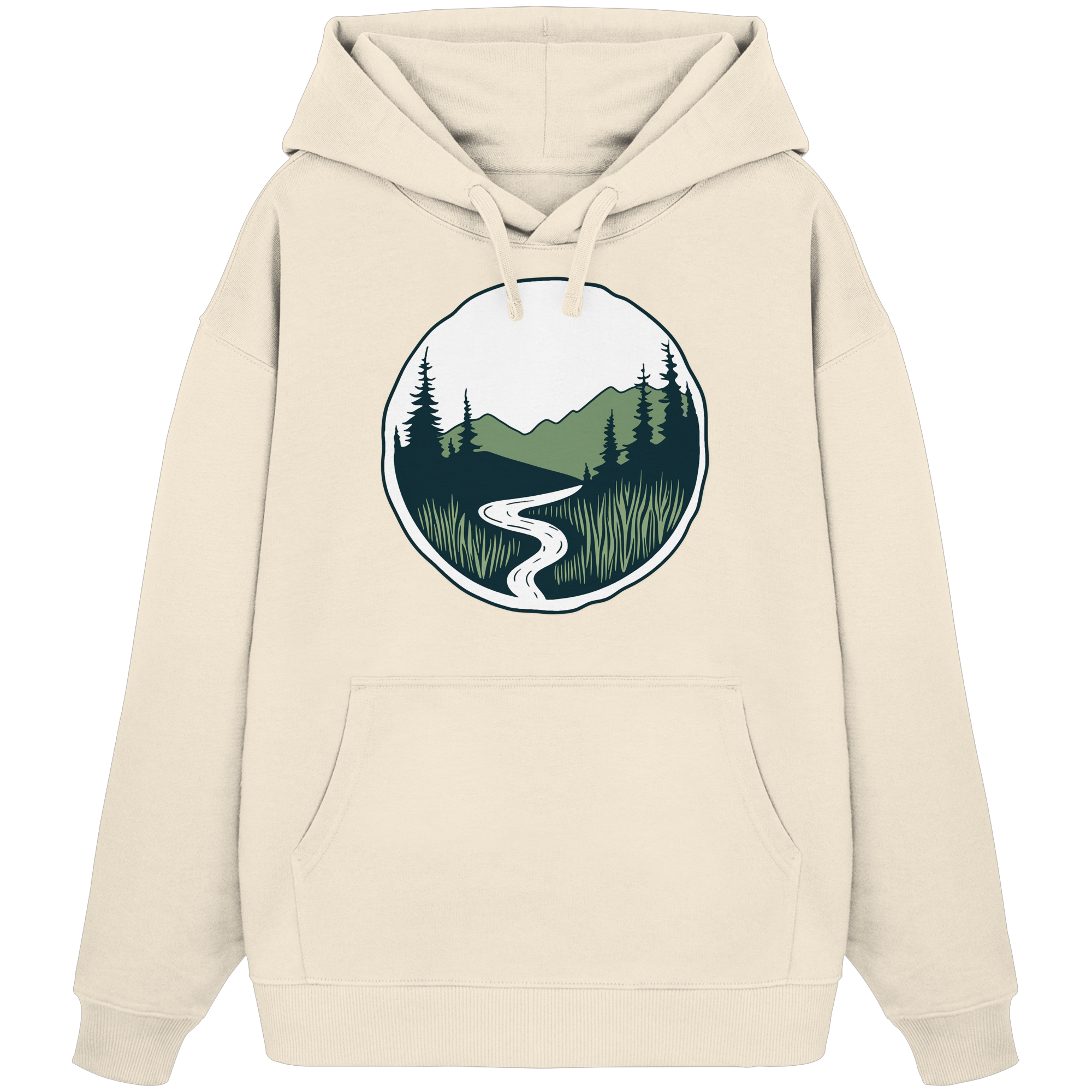 River – Die Kraft der Bewegung - Organic Oversize Hoodie