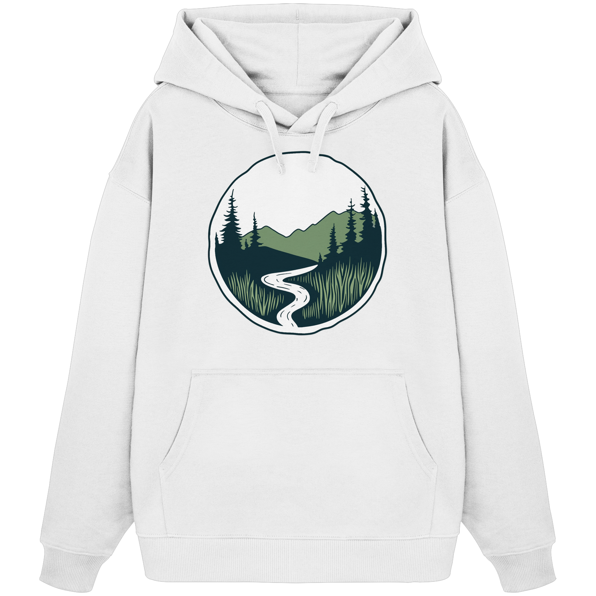 River – Die Kraft der Bewegung - Organic Oversize Hoodie