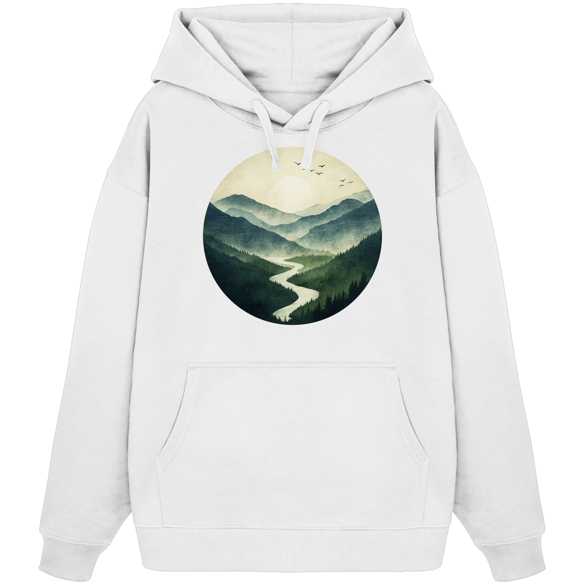 Valley – Die Ruhe zwischen den Höhen - Organic Oversize Hoodie