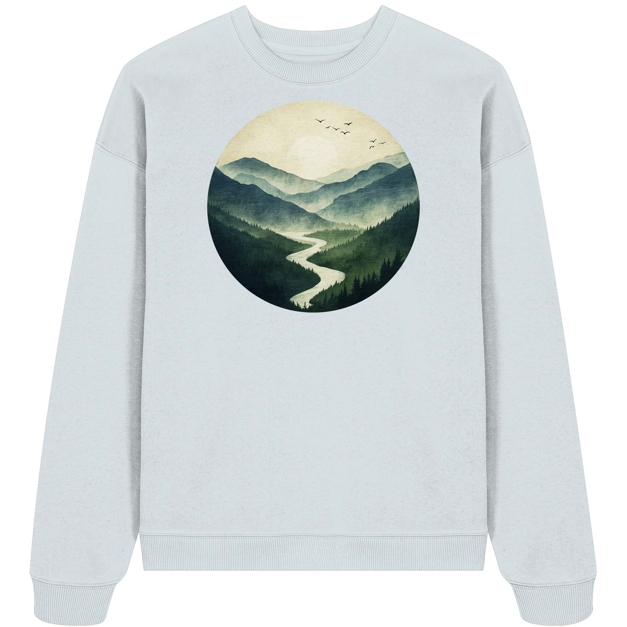 Valley – Die Ruhe zwischen den Höhen - Organic Oversize Sweatshirt