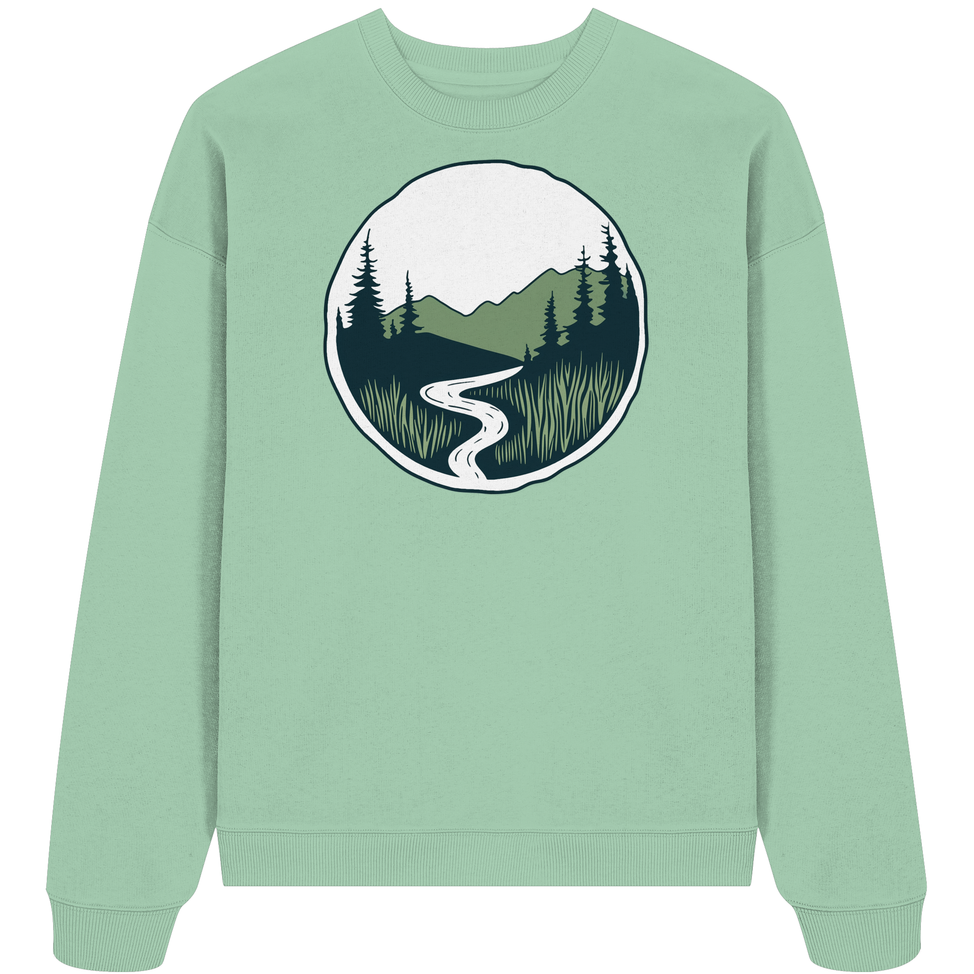 River – Die Kraft der Bewegung - Organic Oversize Sweatshirt