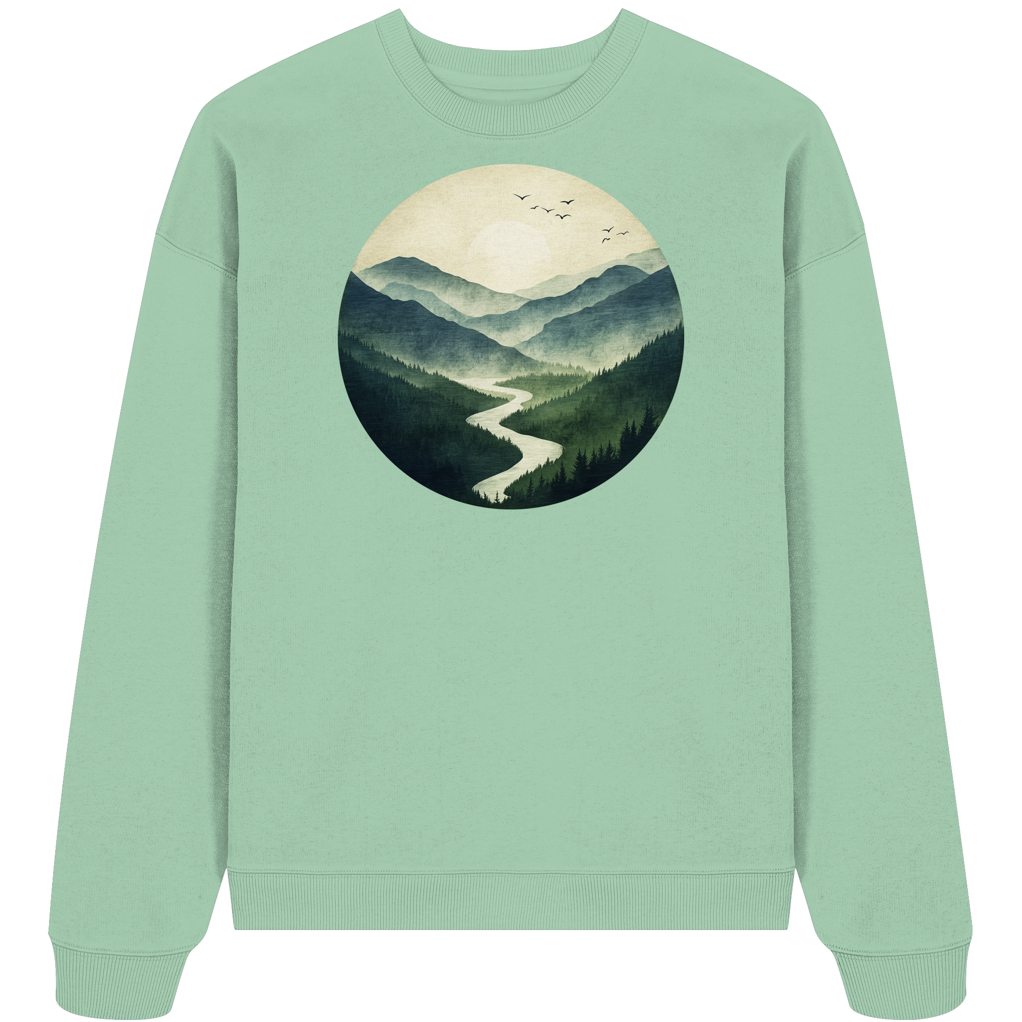 Valley – Die Ruhe zwischen den Höhen - Organic Oversize Sweatshirt