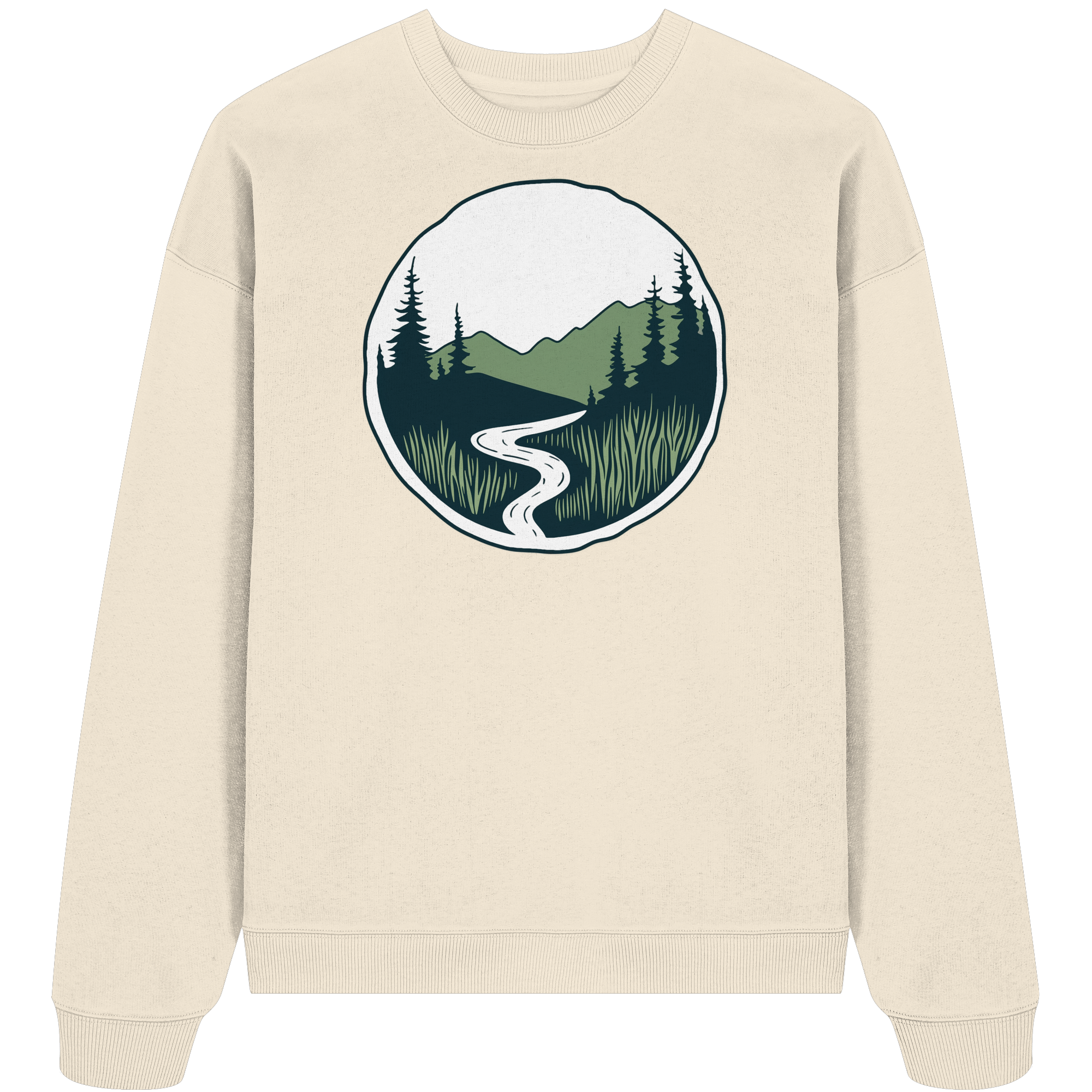 River – Die Kraft der Bewegung - Organic Oversize Sweatshirt