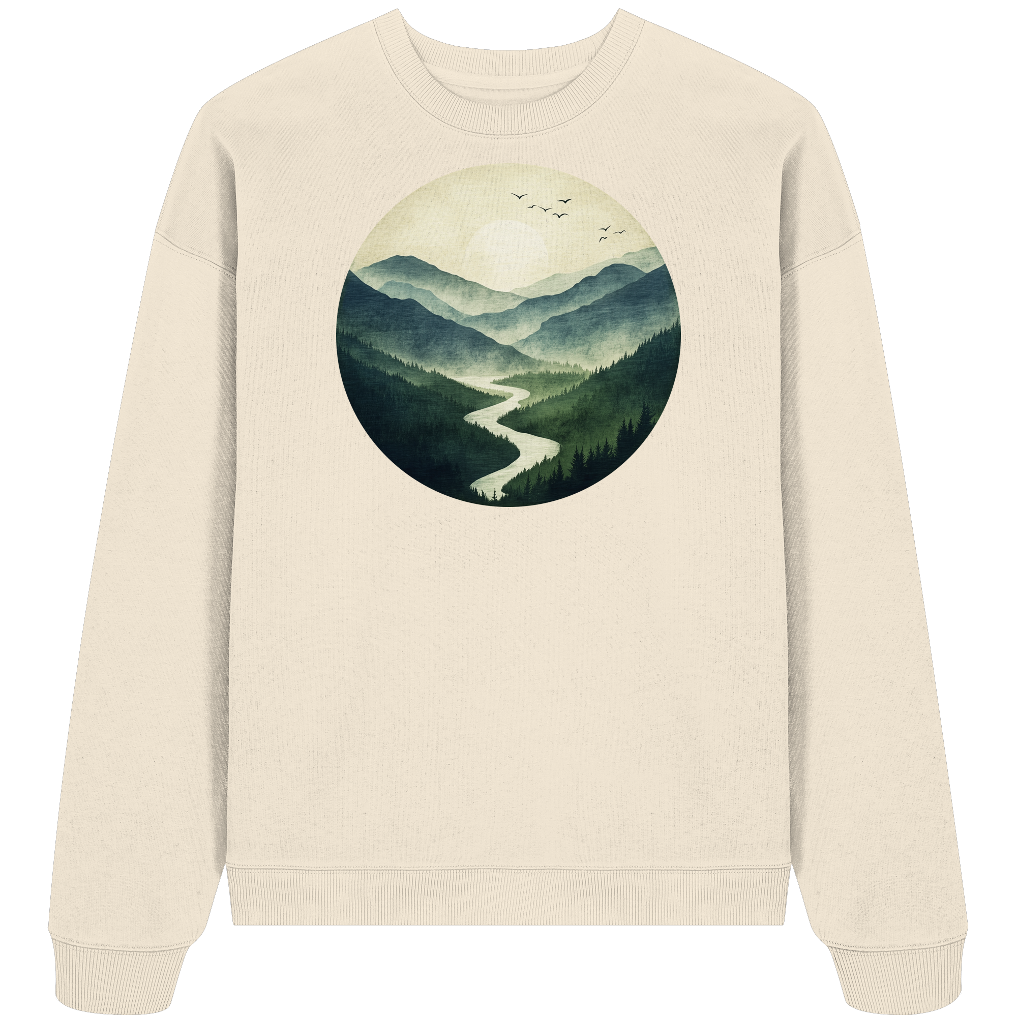 Valley – Die Ruhe zwischen den Höhen - Organic Oversize Sweatshirt