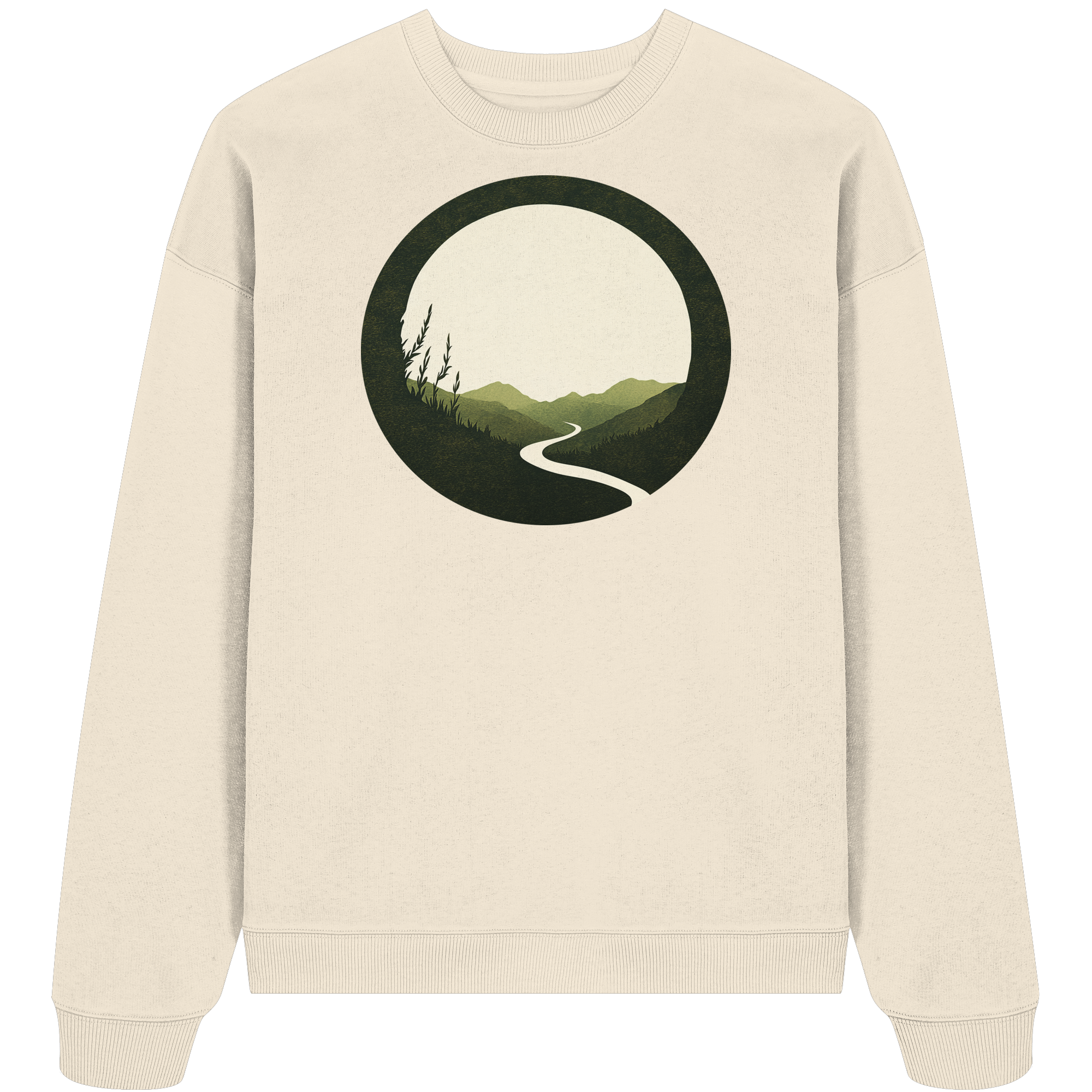 River of Life – Der Fluss des Seins - Organic Oversize Sweatshirt