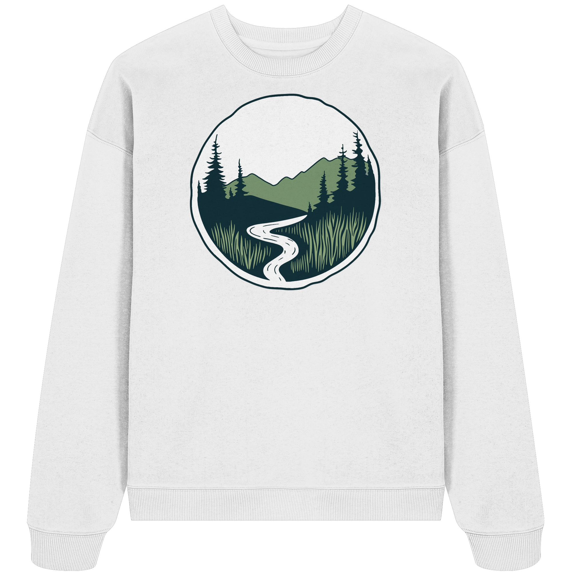 River – Die Kraft der Bewegung - Organic Oversize Sweatshirt