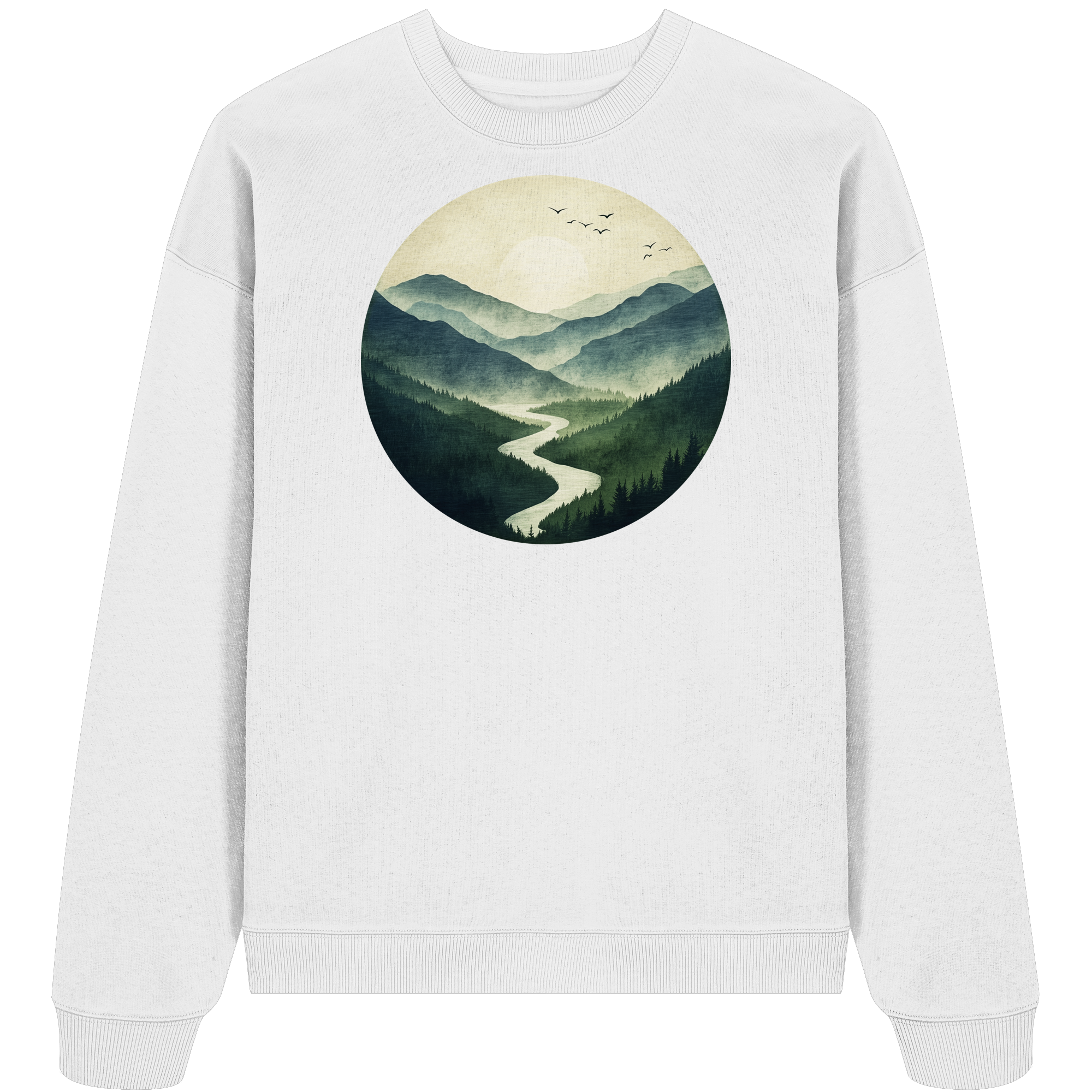 Valley – Die Ruhe zwischen den Höhen - Organic Oversize Sweatshirt