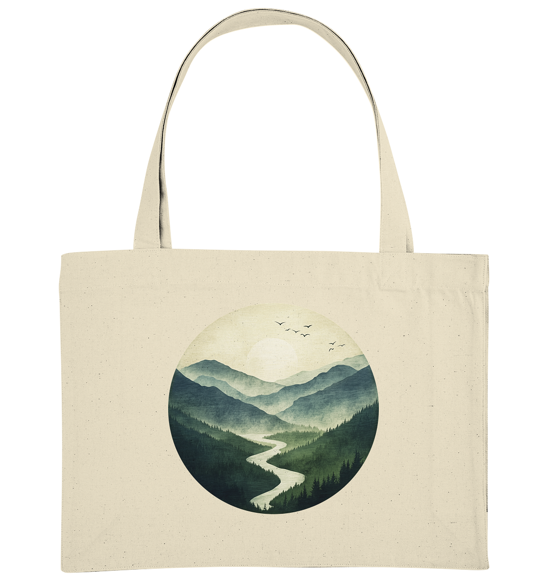 Valley – Die Ruhe zwischen den Höhen - Organic Shopping-Bag