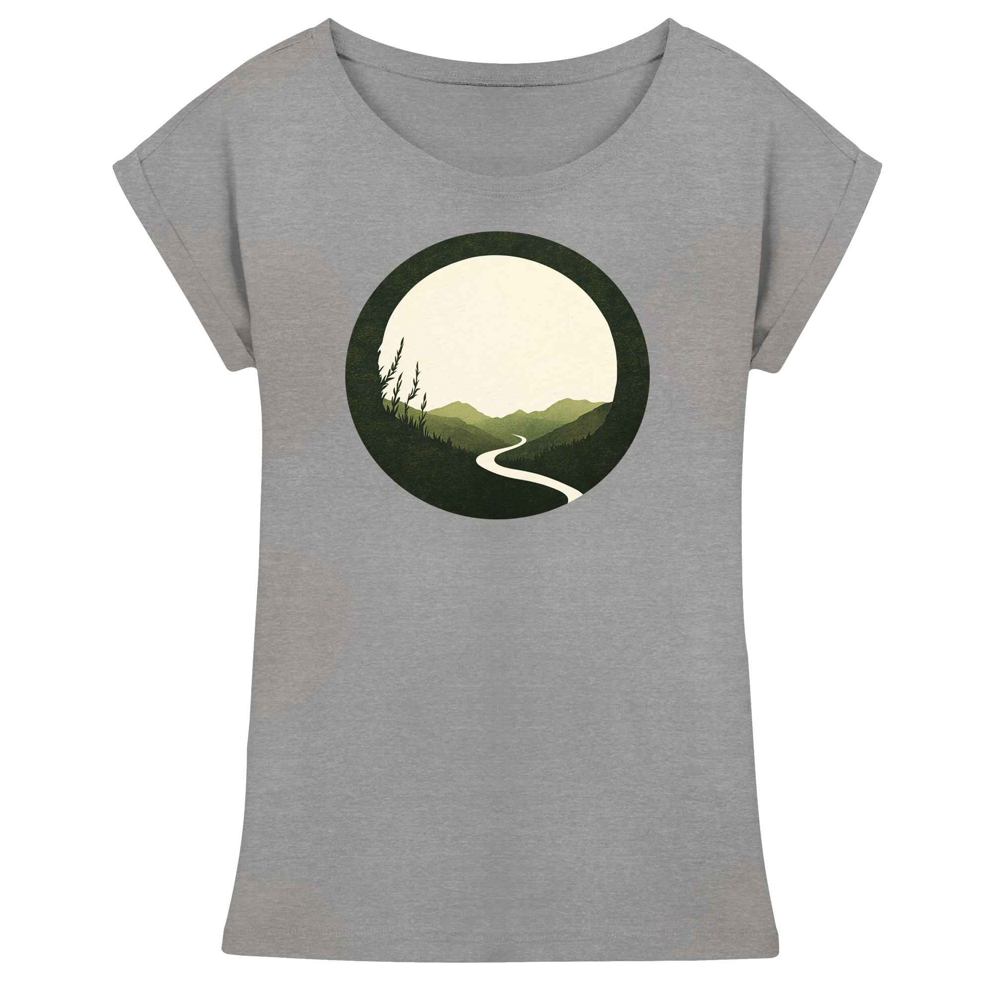 River of Life – Der Fluss des Seins - Womens Extended Shoulder T-Shirt