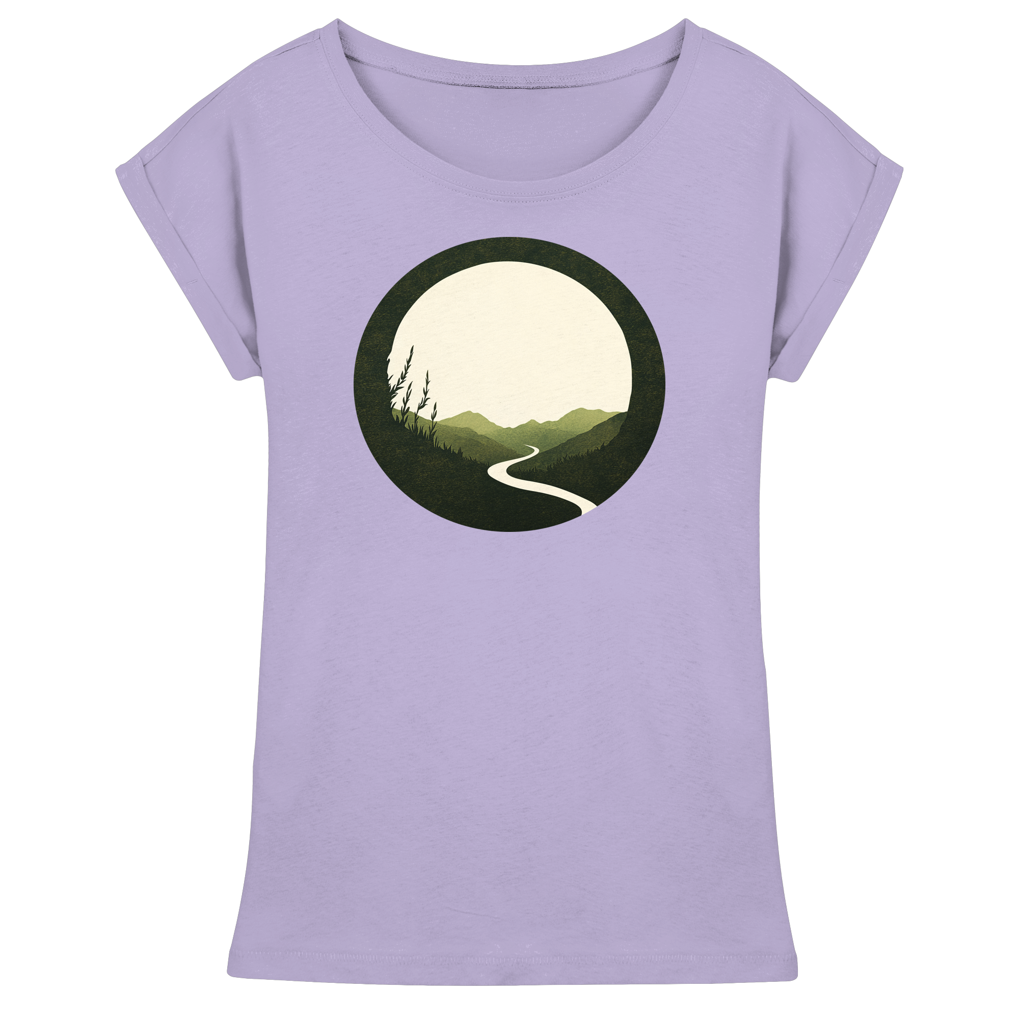 River of Life – Der Fluss des Seins - Womens Extended Shoulder T-Shirt
