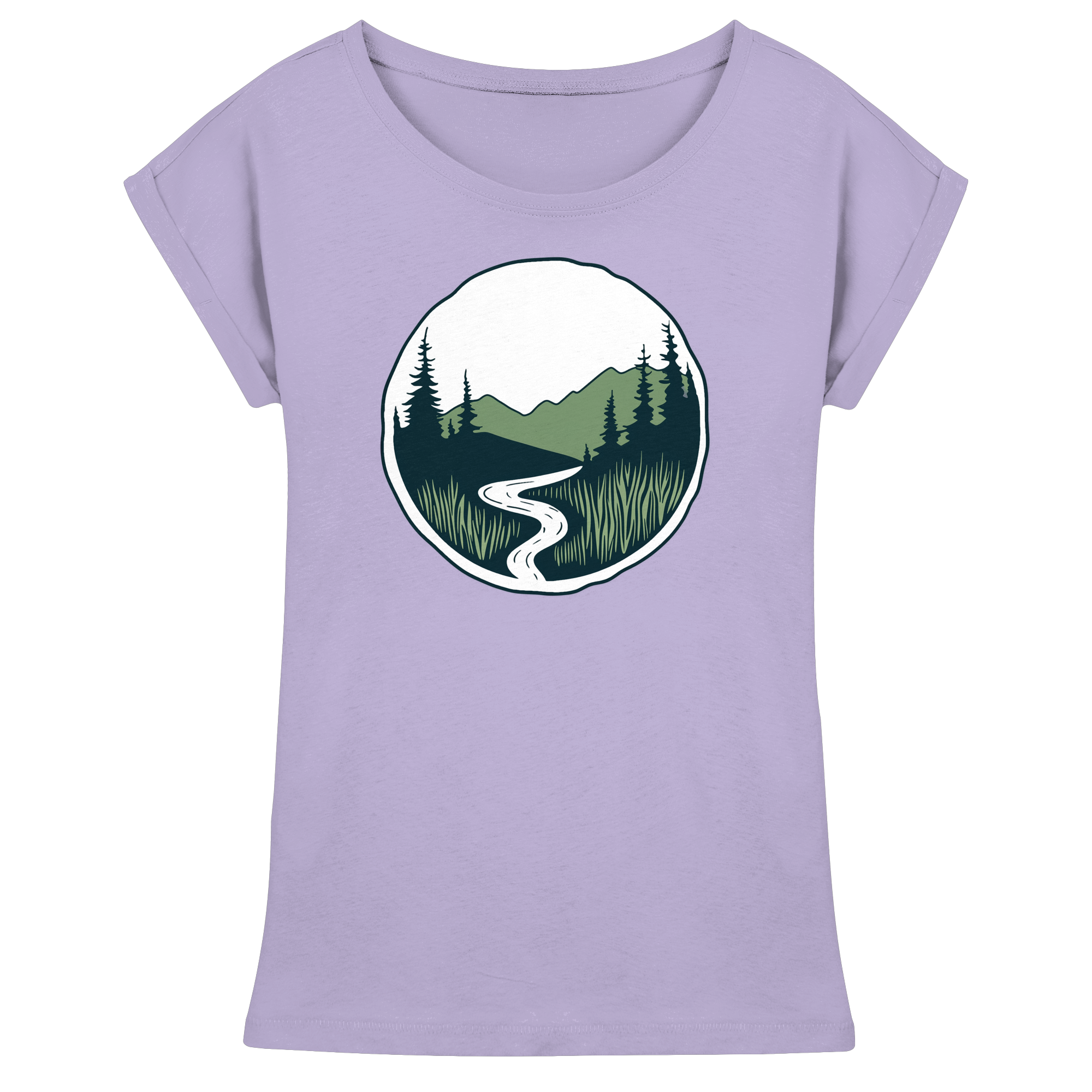River – Die Kraft der Bewegung - Womens Extended Shoulder T-Shirt