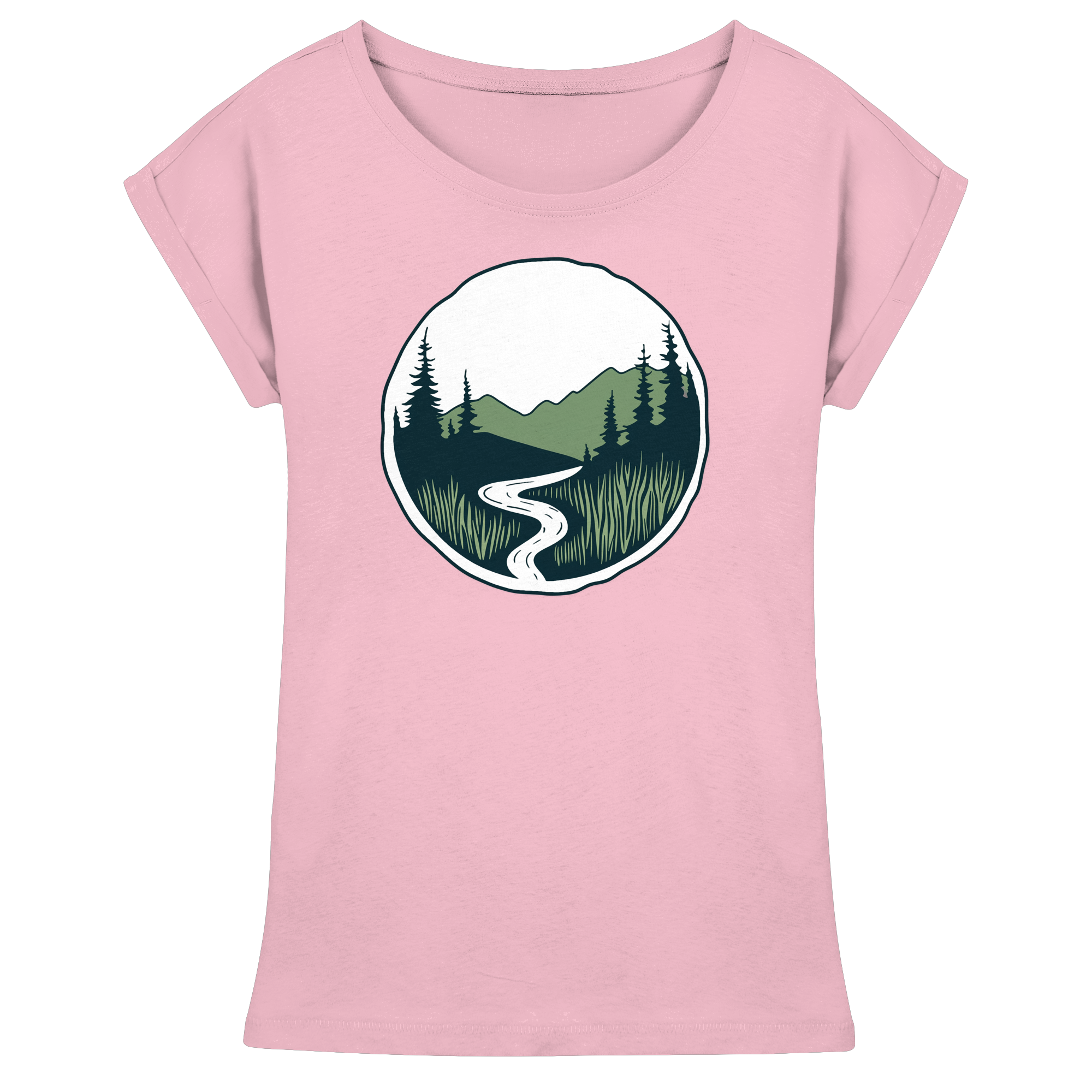 River – Die Kraft der Bewegung - Womens Extended Shoulder T-Shirt