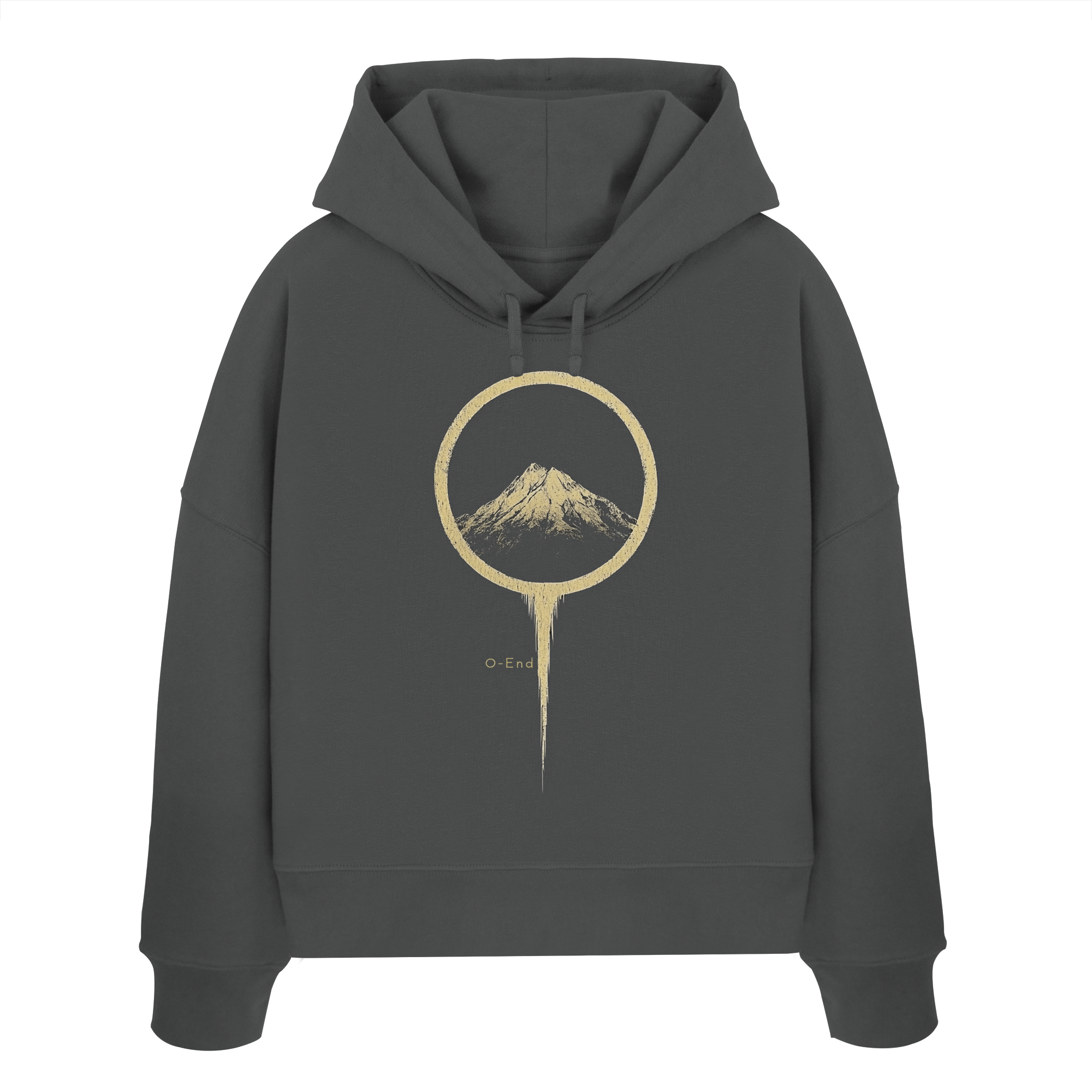 Mountain – Die unerschütterliche Kraft - Womens Organic Boxcut Hoodie
