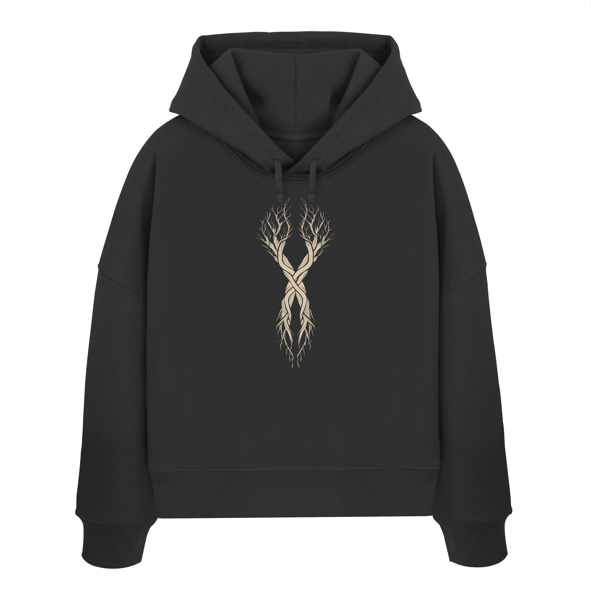 Gebo  – Das Zeichen der Verbindung - Womens Organic Boxcut Hoodie