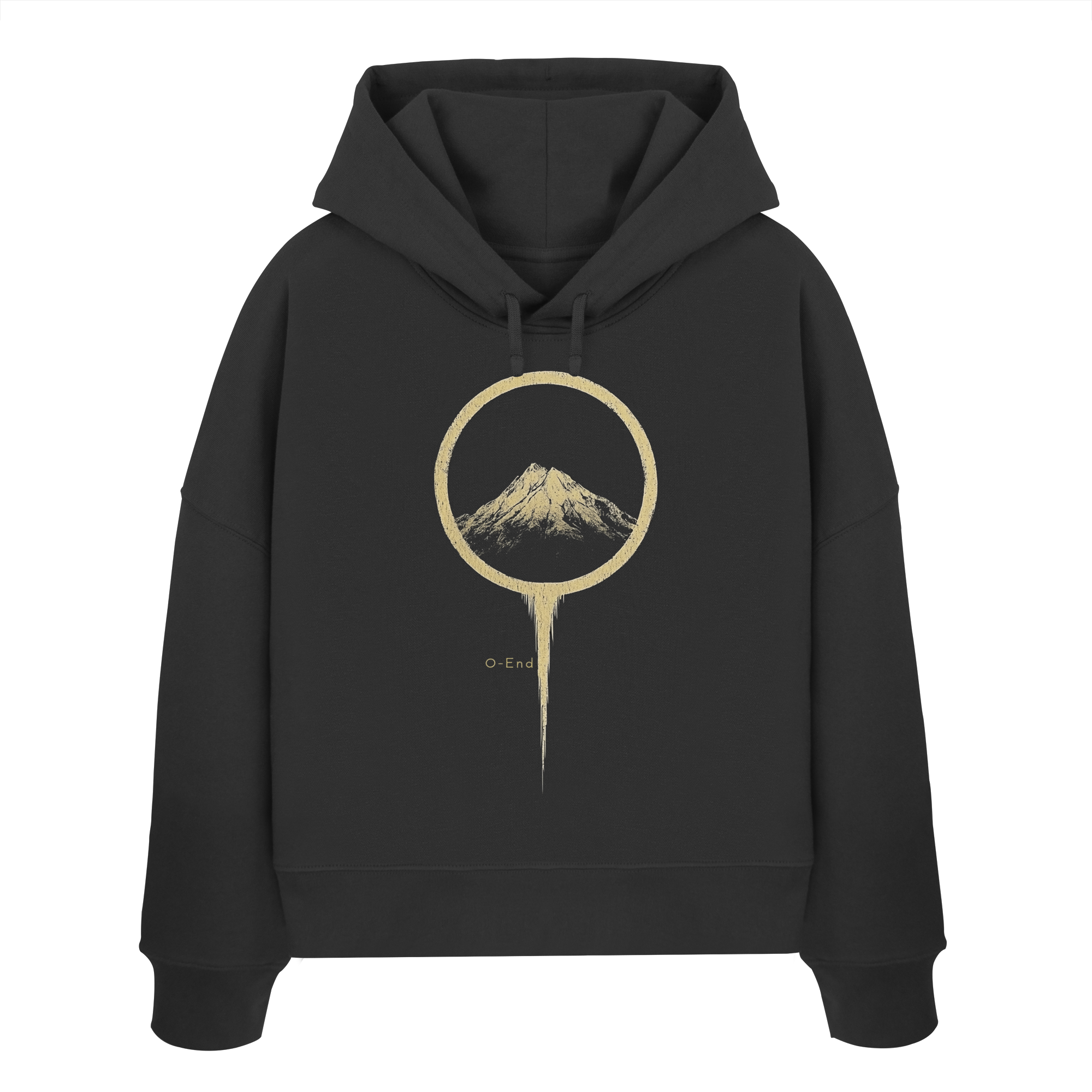 Mountain – Die unerschütterliche Kraft - Womens Organic Boxcut Hoodie