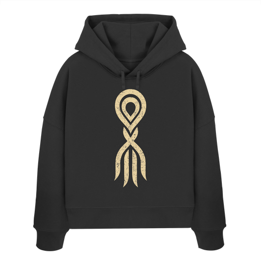 The Old King – Die Weisheit der Zeit - Womens Organic Boxcut Hoodie