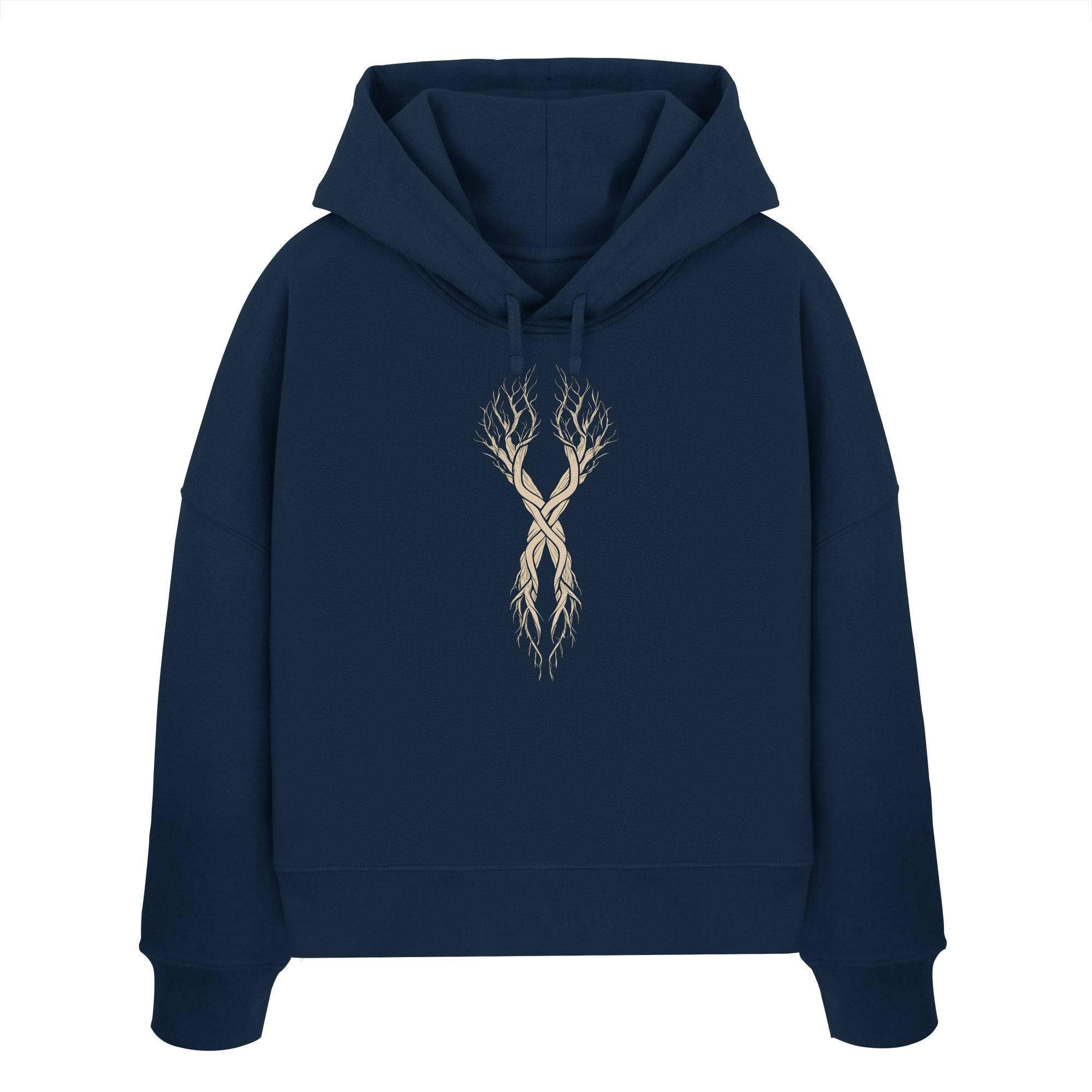 Gebo  – Das Zeichen der Verbindung - Womens Organic Boxcut Hoodie