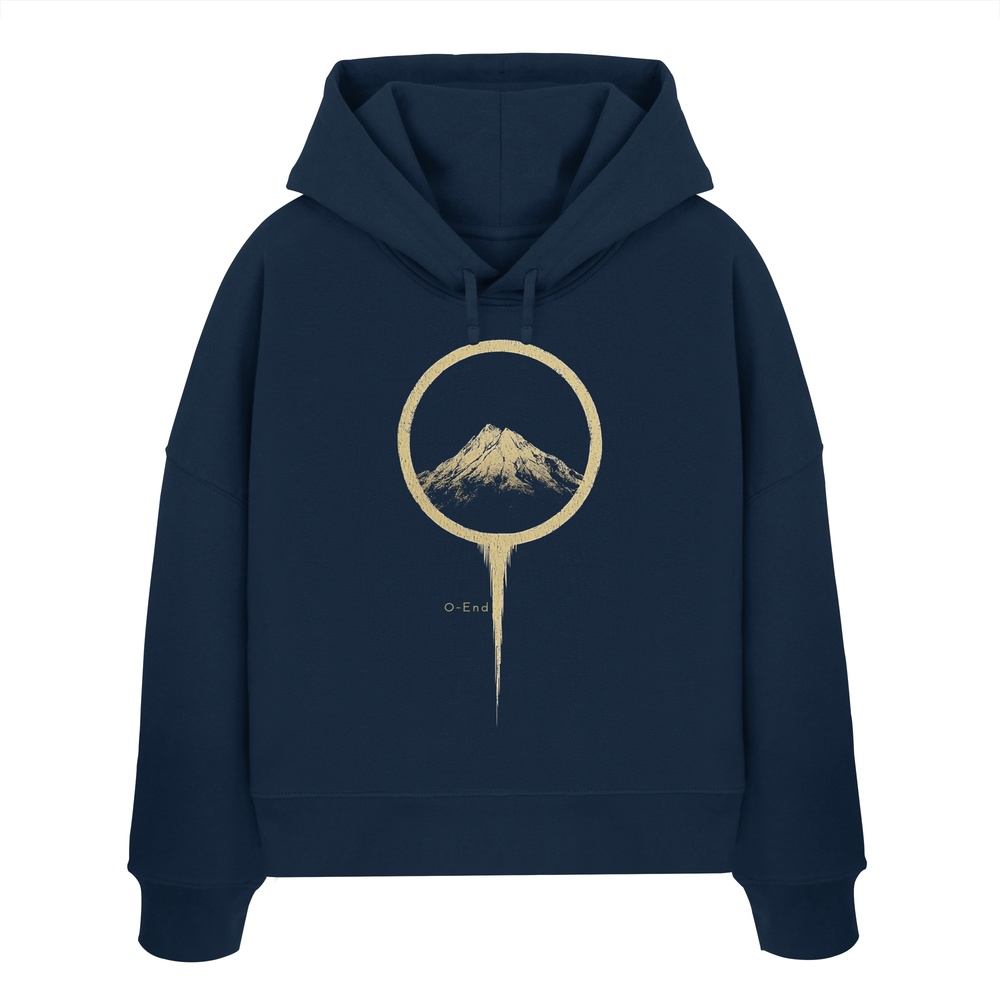 Mountain – Die unerschütterliche Kraft - Womens Organic Boxcut Hoodie