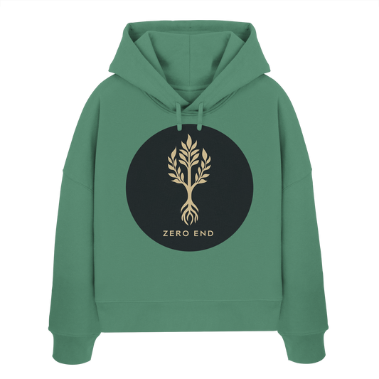 Tree – Die Verbindung zwischen Himmel und Erde - Womens Organic Boxcut Hoodie
