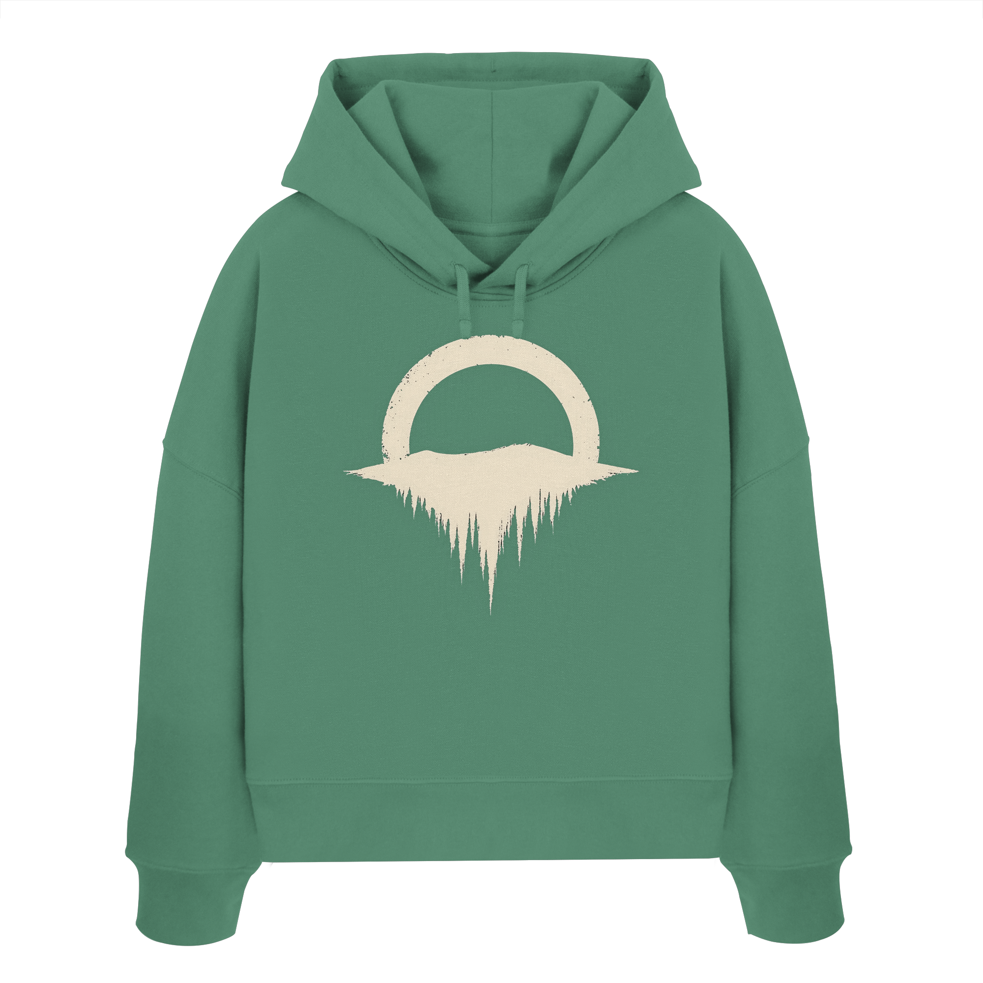 Forest – Der Herzschlag der Erde - Womens Organic Boxcut Hoodie