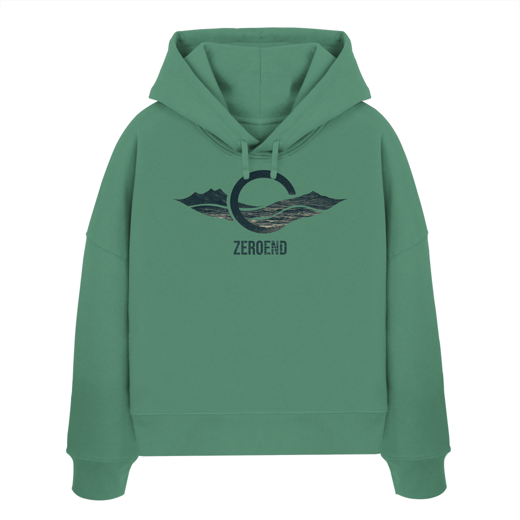 Everything is Movement – Der Fluss des Lebens - Womens Organic Boxcut Hoodie