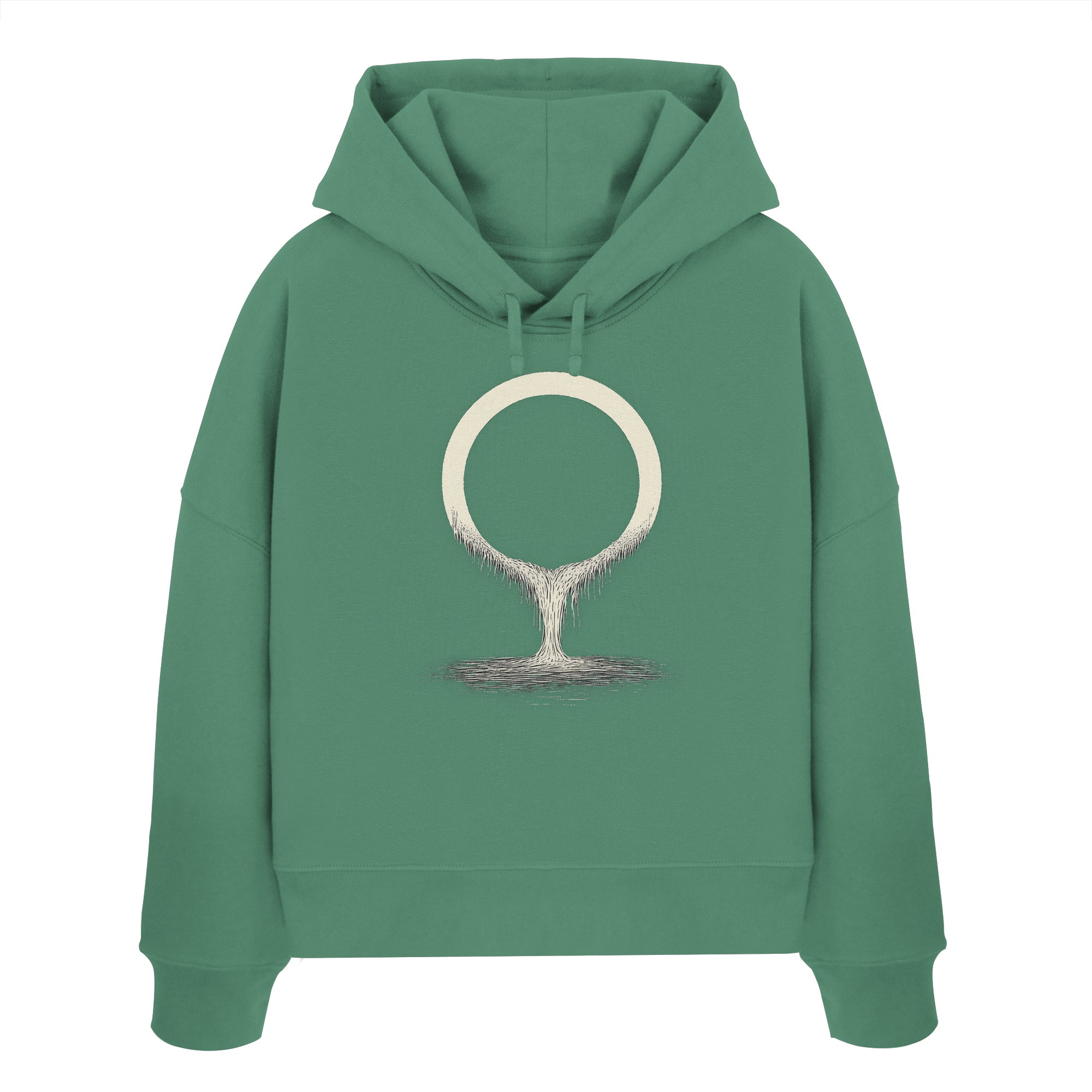 Fullmoon – Das Licht in der Dunkelheit - Womens Organic Boxcut Hoodie