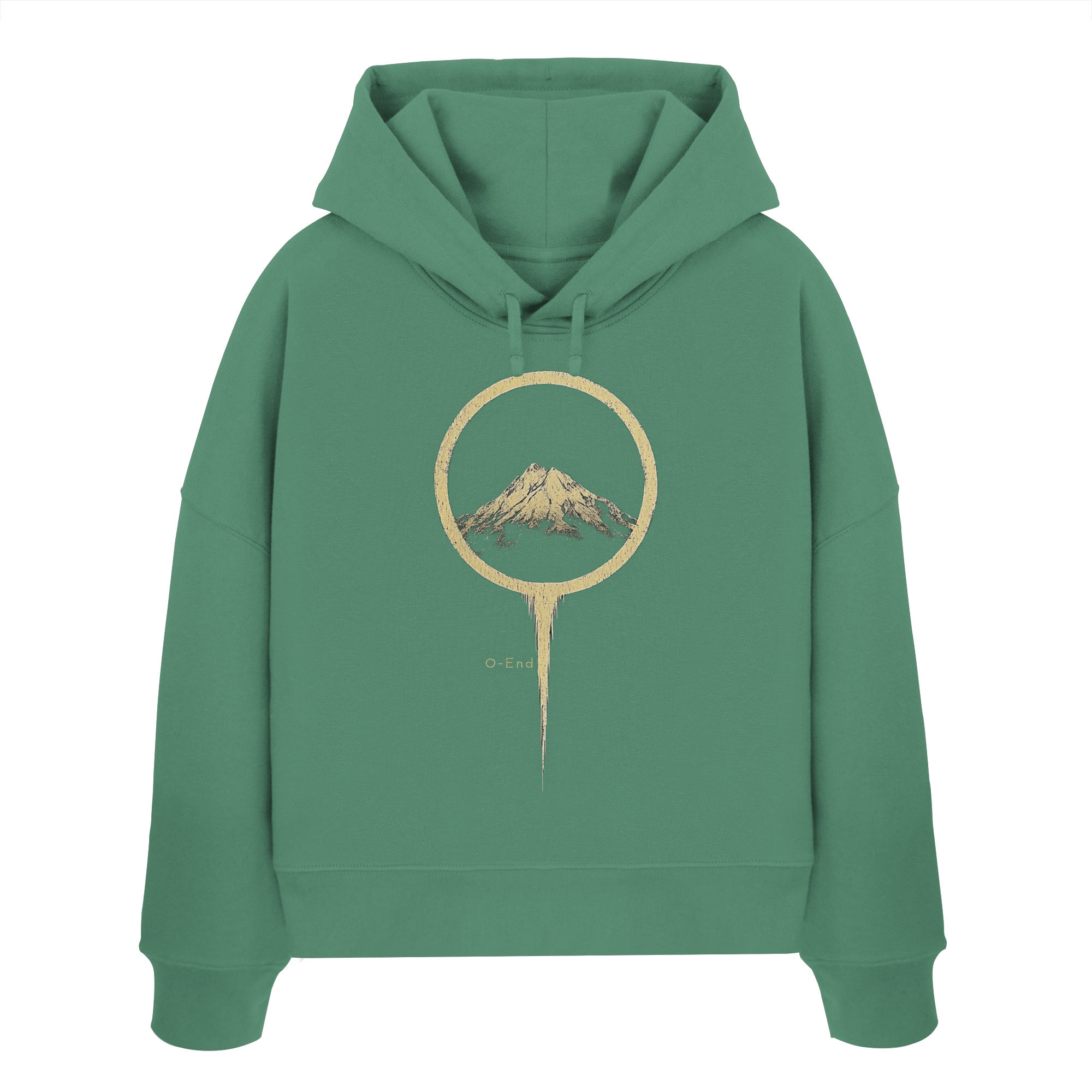 Mountain – Die unerschütterliche Kraft - Womens Organic Boxcut Hoodie