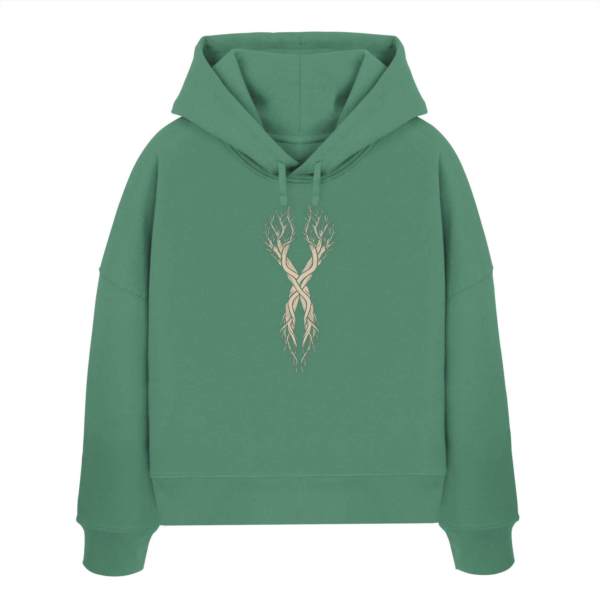 Gebo  – Das Zeichen der Verbindung - Womens Organic Boxcut Hoodie
