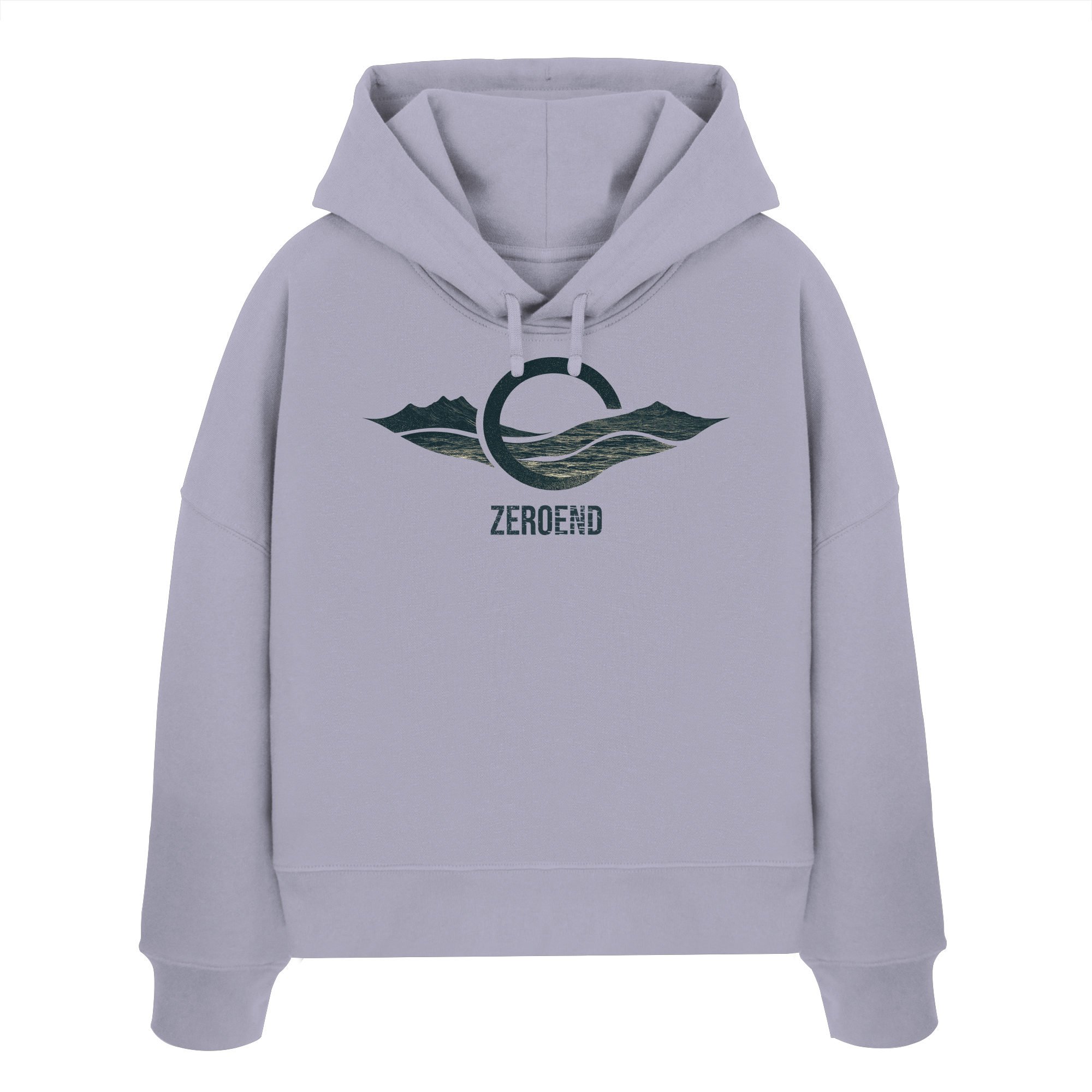 Everything is Movement – Der Fluss des Lebens - Womens Organic Boxcut Hoodie